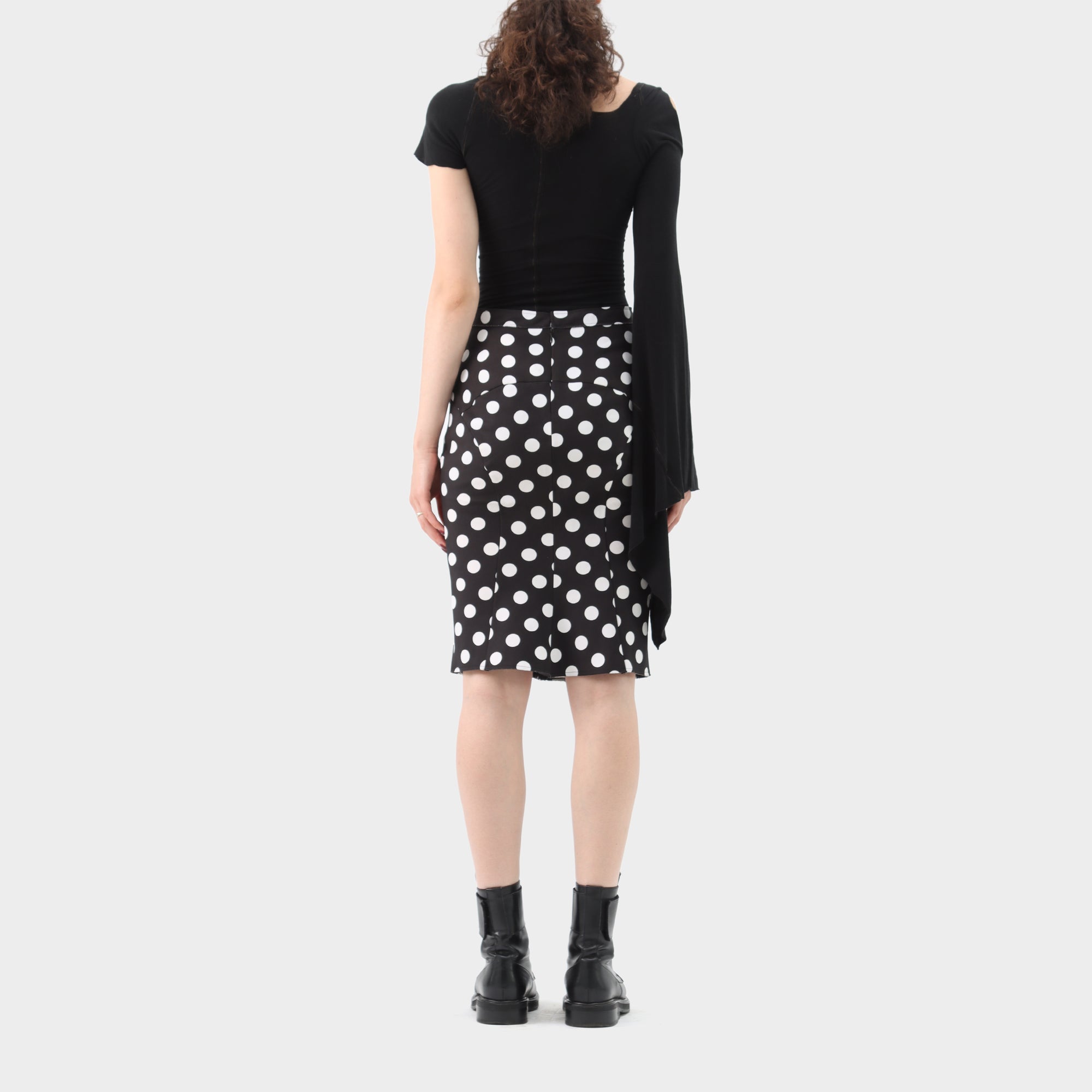 Junya Watanabe Panelled Polka dot Skirt