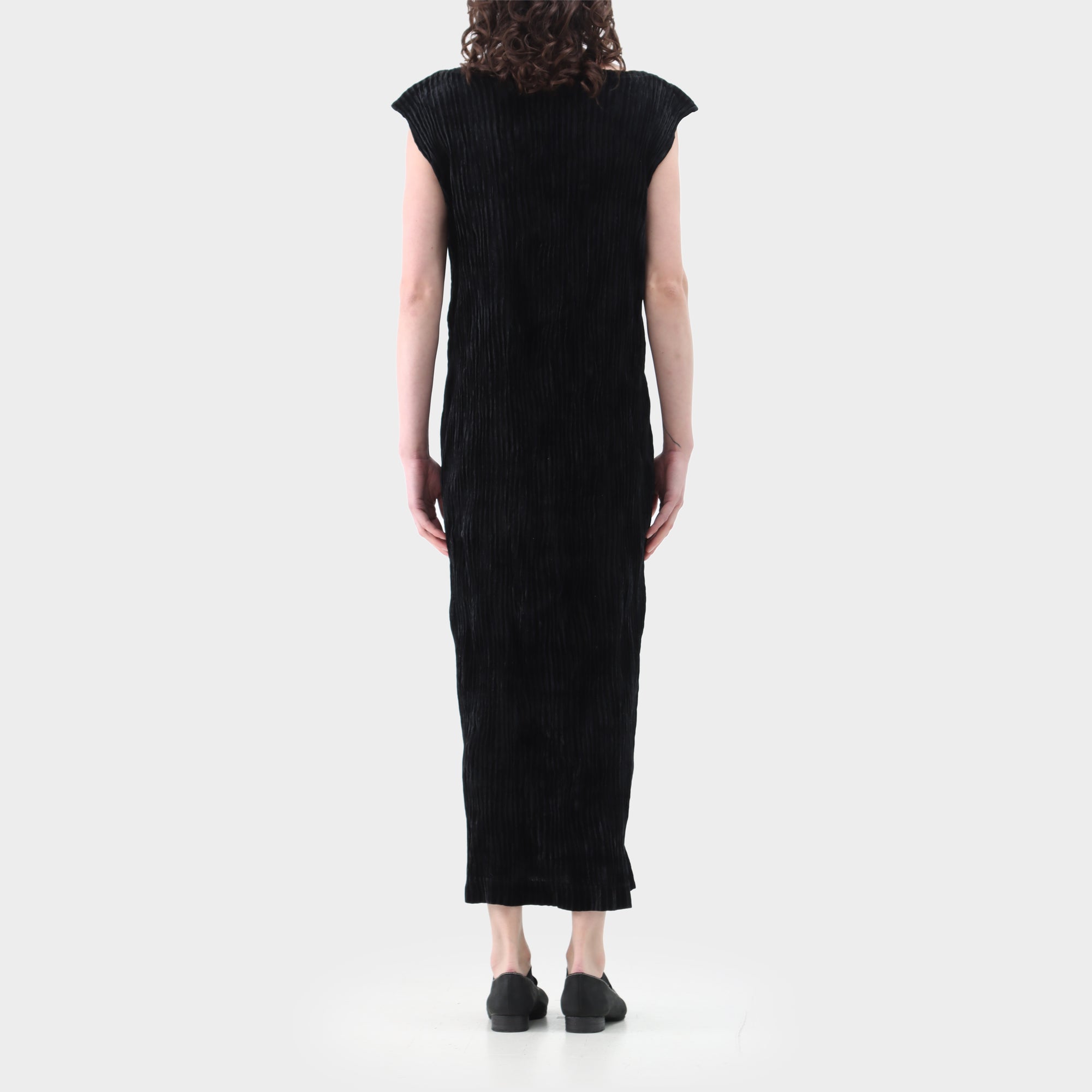 Issey Miyake Velvet Pleat Dress
