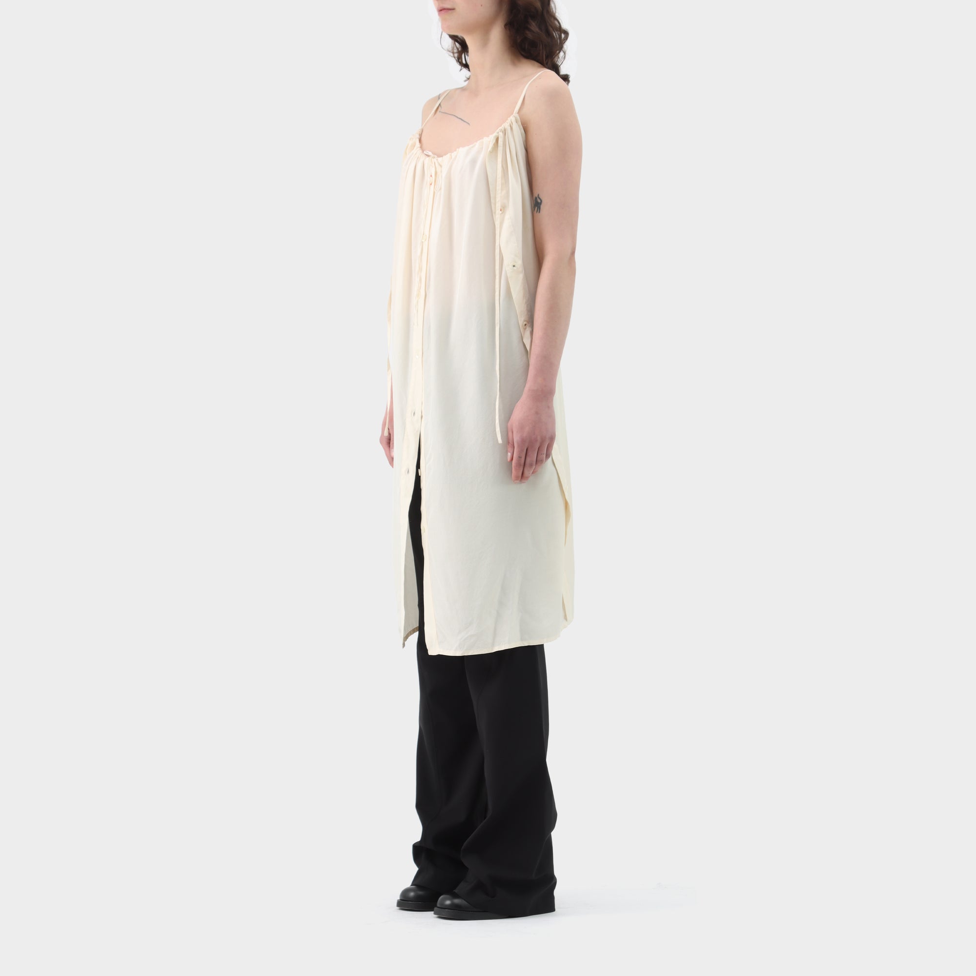 Ann Demeulemeester Layered Silk Dress