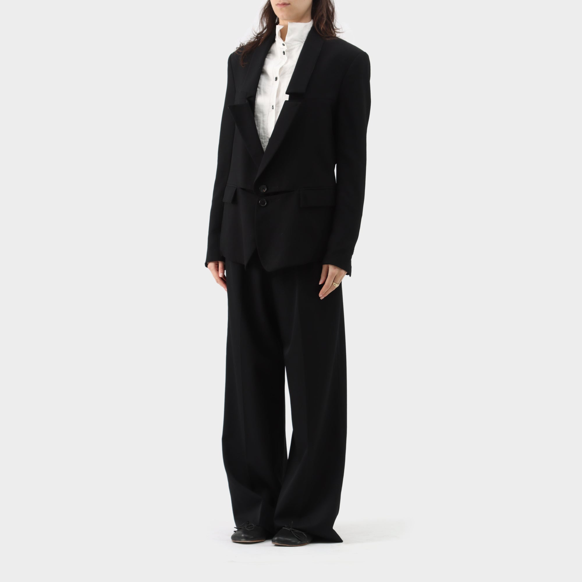 Ann Demeulemeester Wool Panelled Vest and Blazer