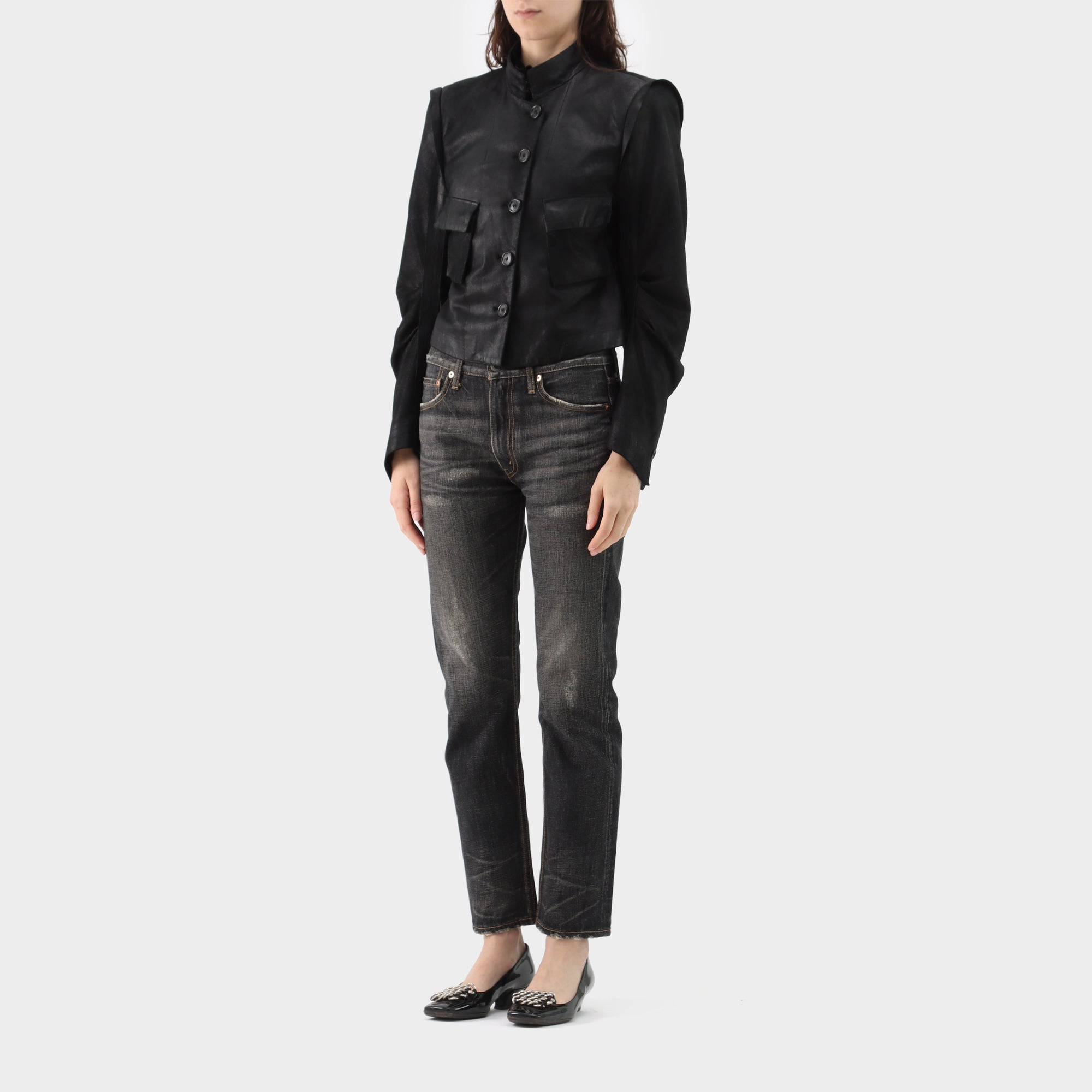 Ann Demeulemeester Victorian Leather Jacket