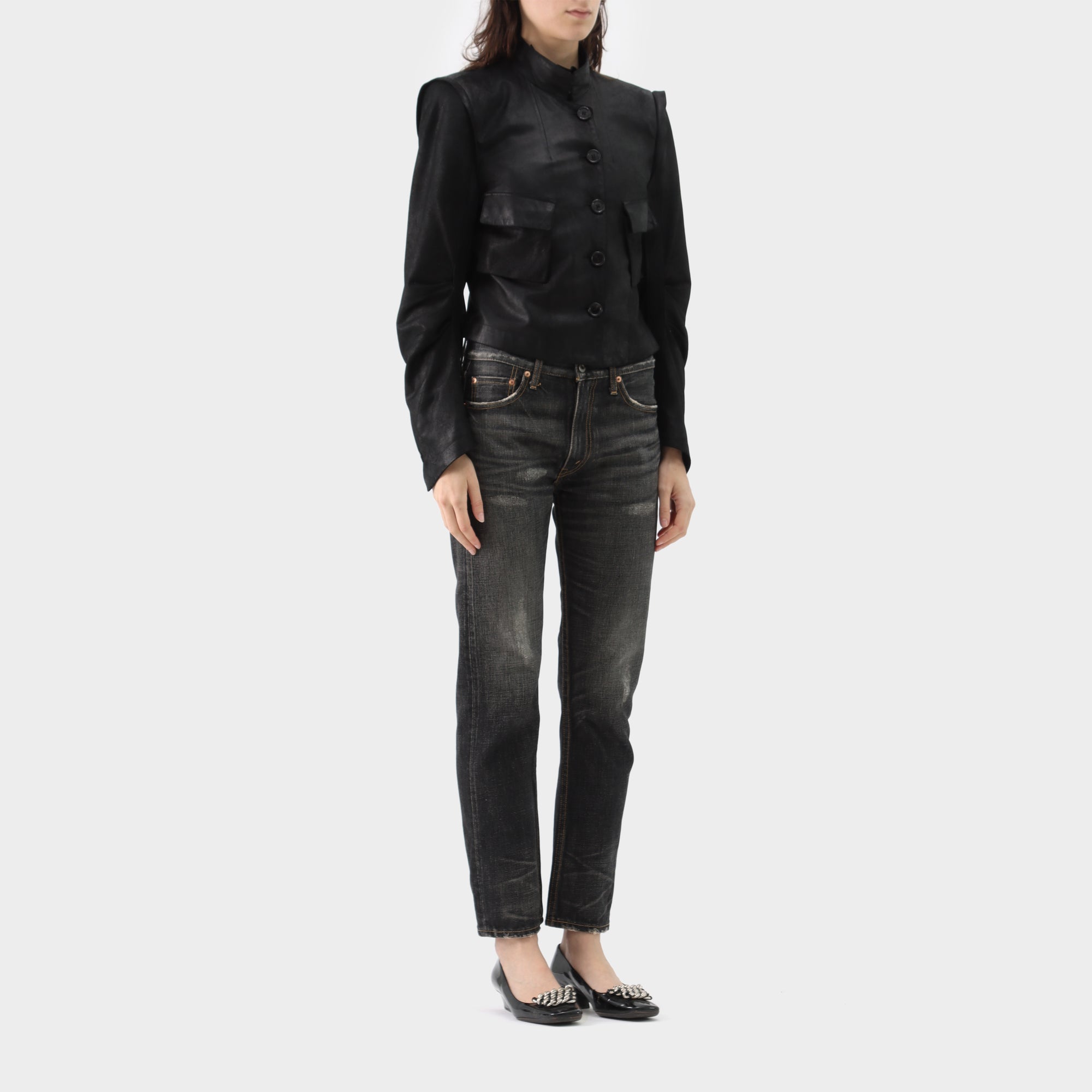 Ann Demeulemeester Victorian Leather Jacket