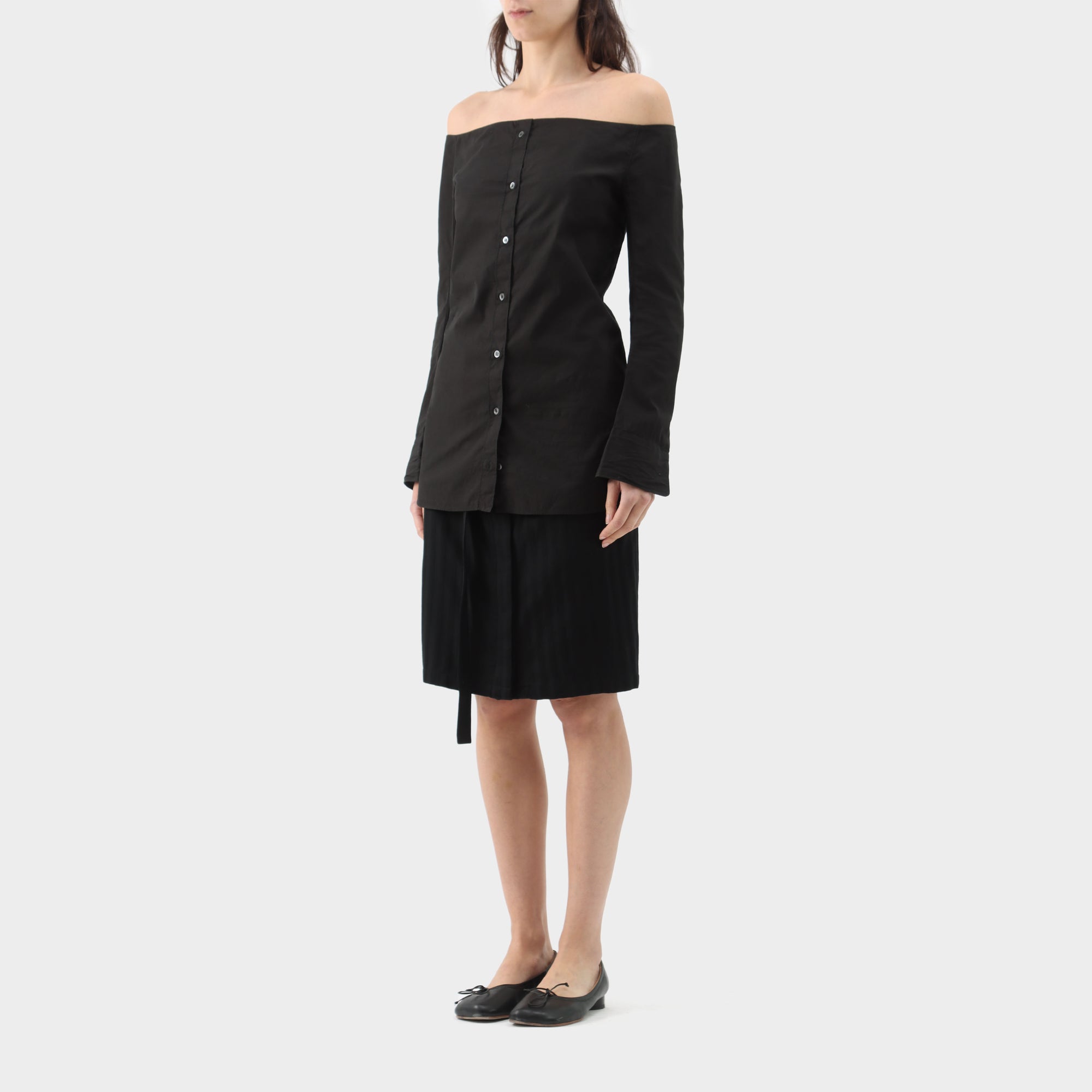 Carol Christian Poell Off Shoulder Shirt