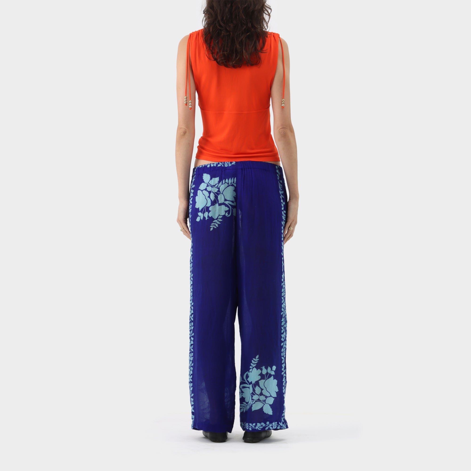 Comme des Garçons Cropped Floral Pants