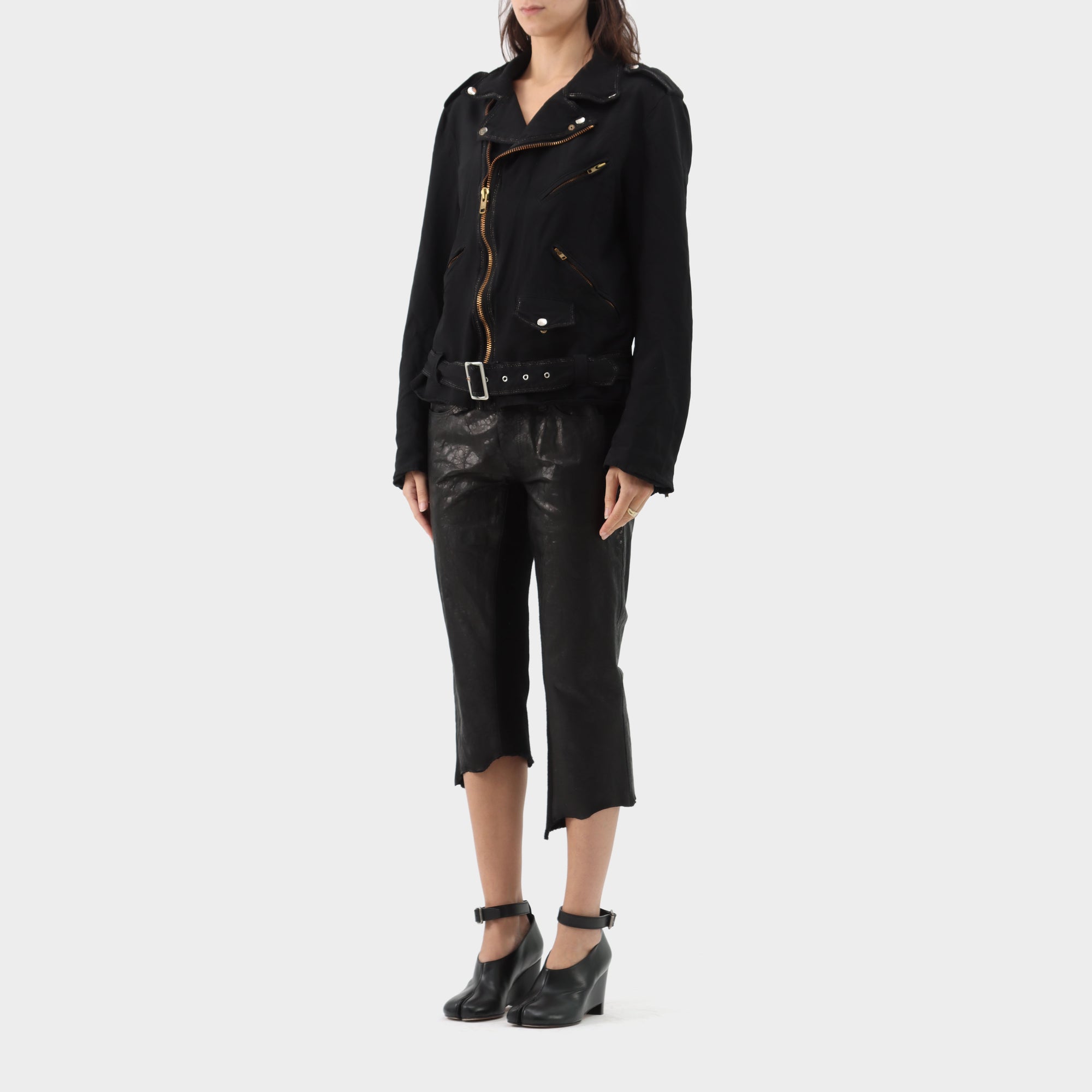 Comme des Garçons BLACK Contrast Stitch Biker Jacket