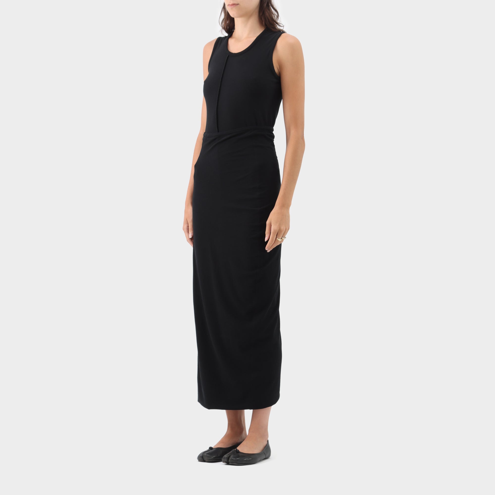 Comme des Garçons Comme des Garçons Stretch Turn Up Long Dress