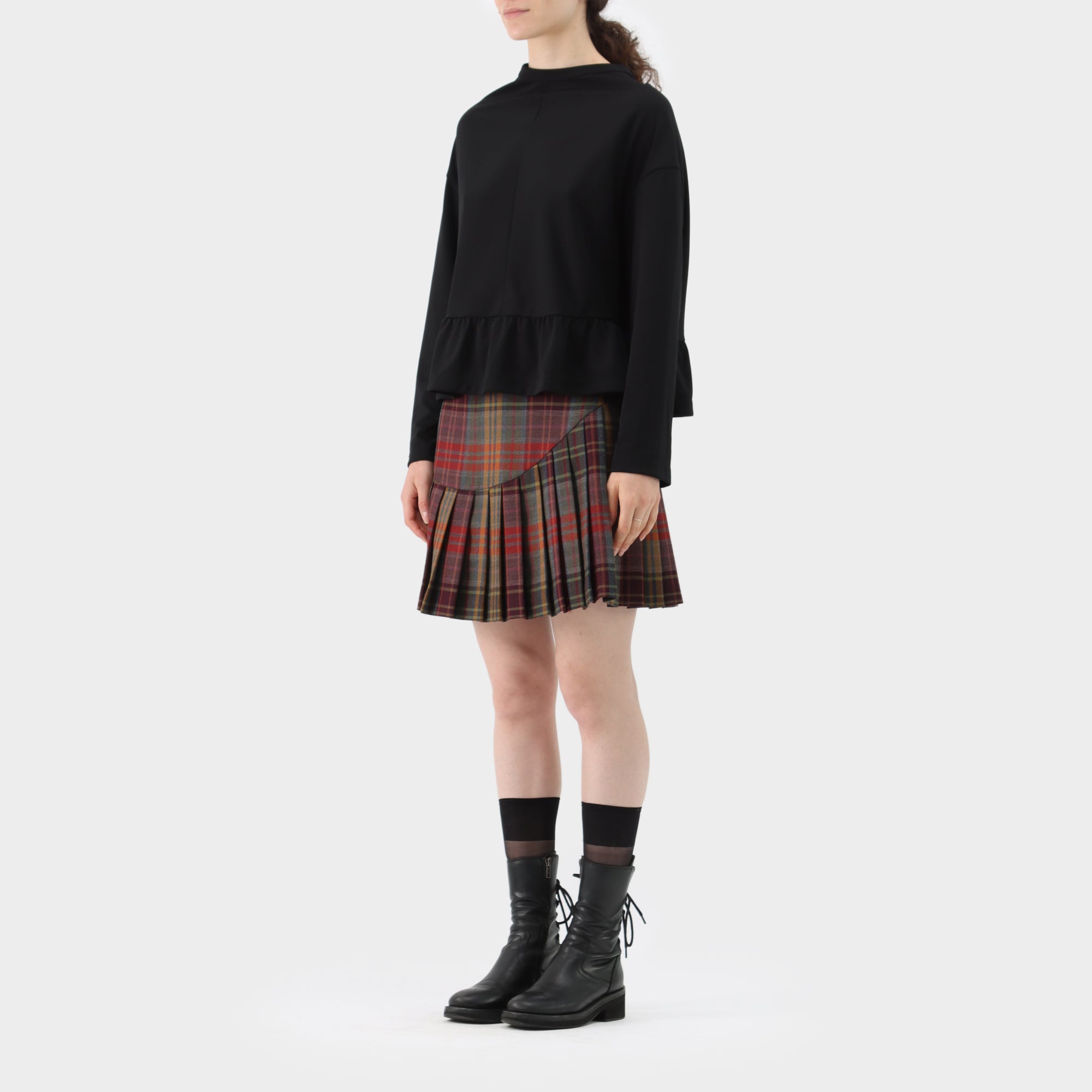 Comme des Garçons Peplum Long Sleeve Top