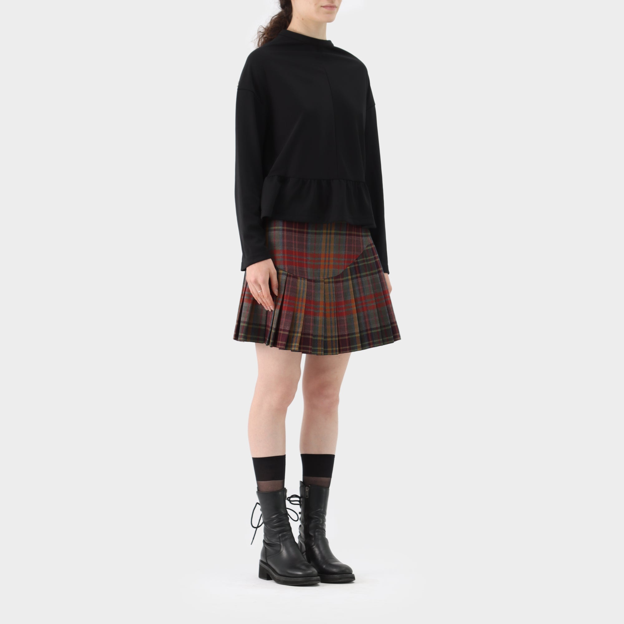Comme des Garçons Peplum Long Sleeve Top