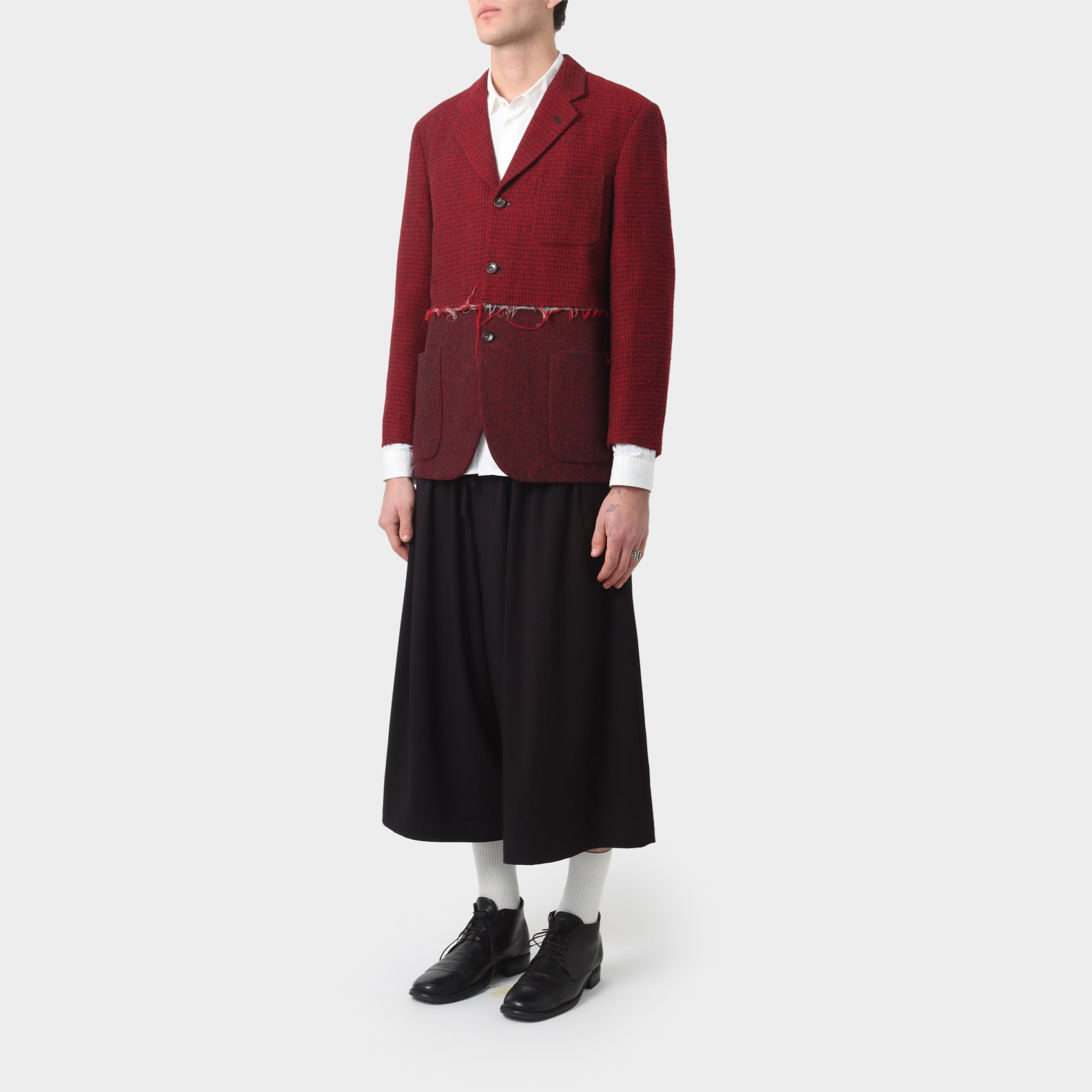 Comme des Garçons Homme Spliced Wool Boucle Jacket