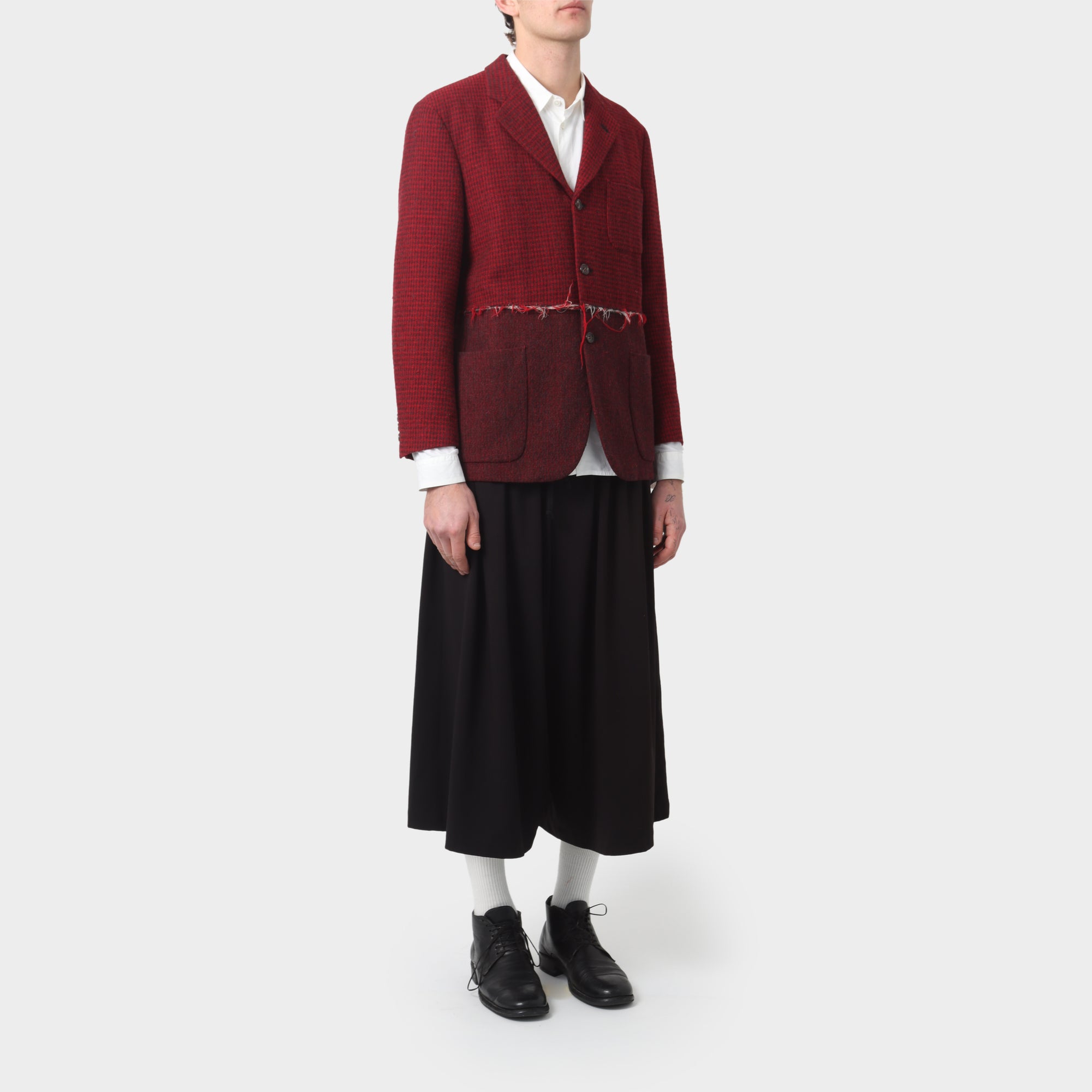 Comme des Garçons Homme Spliced Wool Boucle Jacket