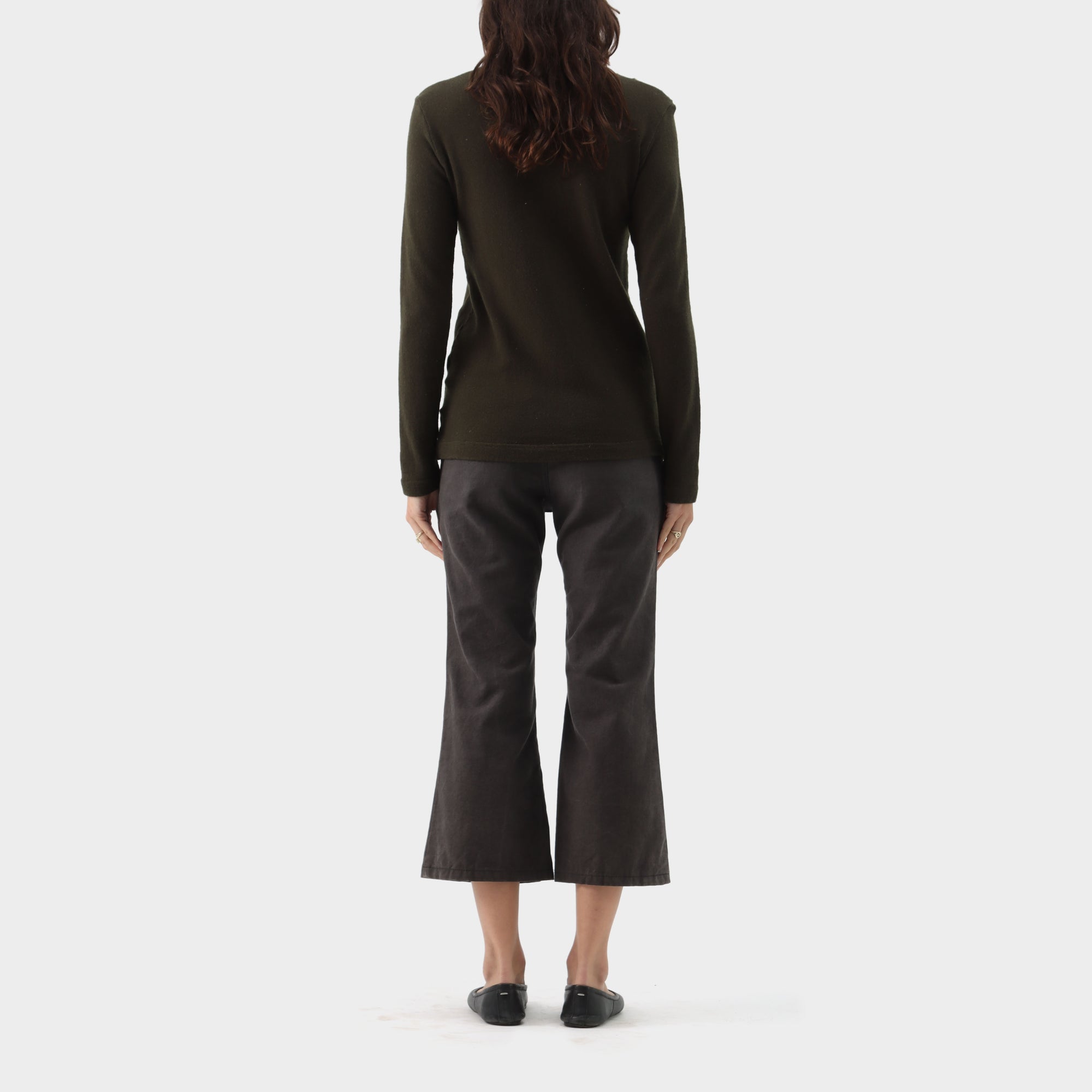 Comme Des Garçons Panelled Wool Knit Top