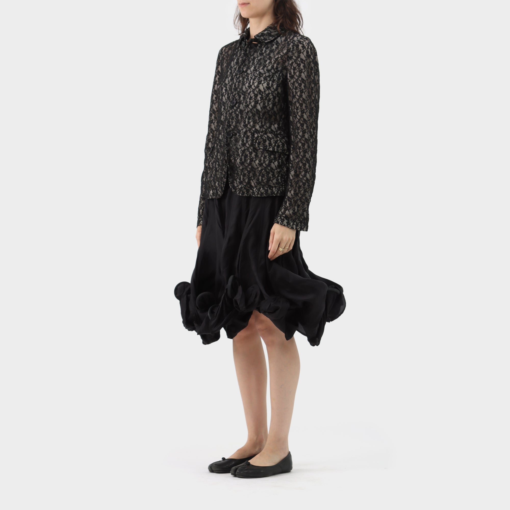Comme des Garçons Tricot Floral Lace Jacket