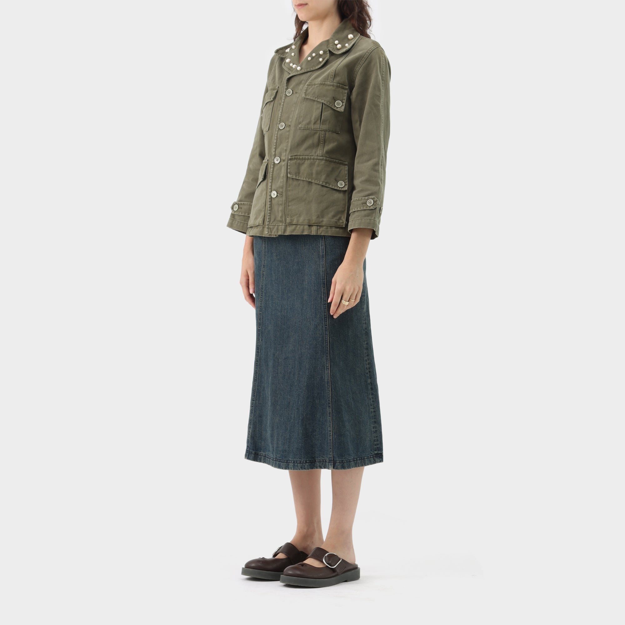 Comme des Garçons Tricot Pearl Collar Utility Jacket