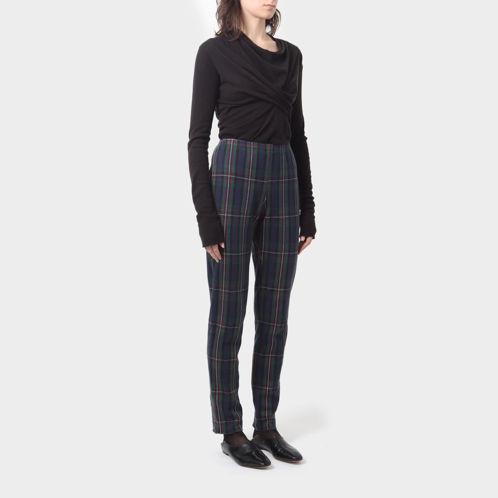 Comme des Garçons Cotton Tartan Leggings