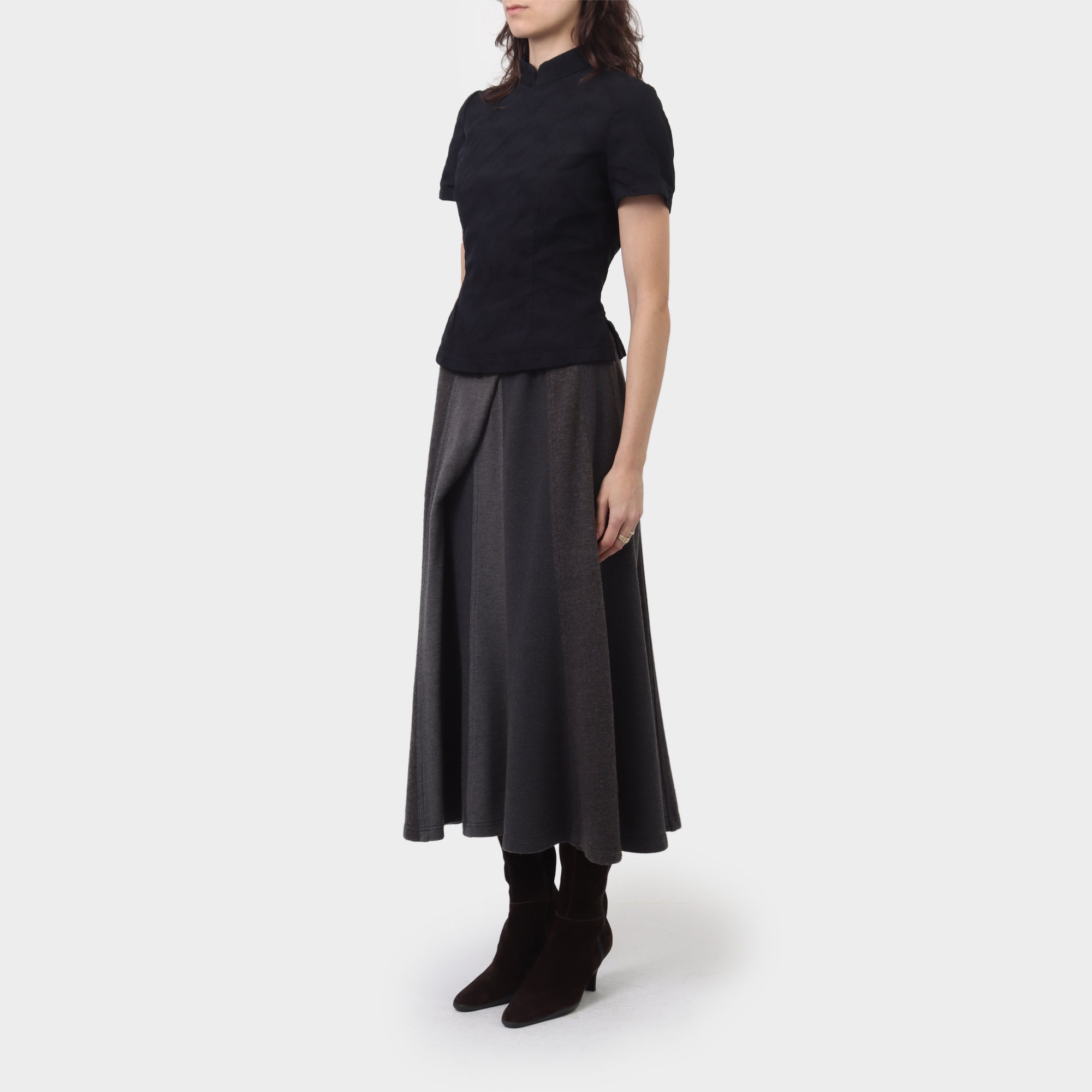 Comme des Garçons Dome Closure Floral Blouse