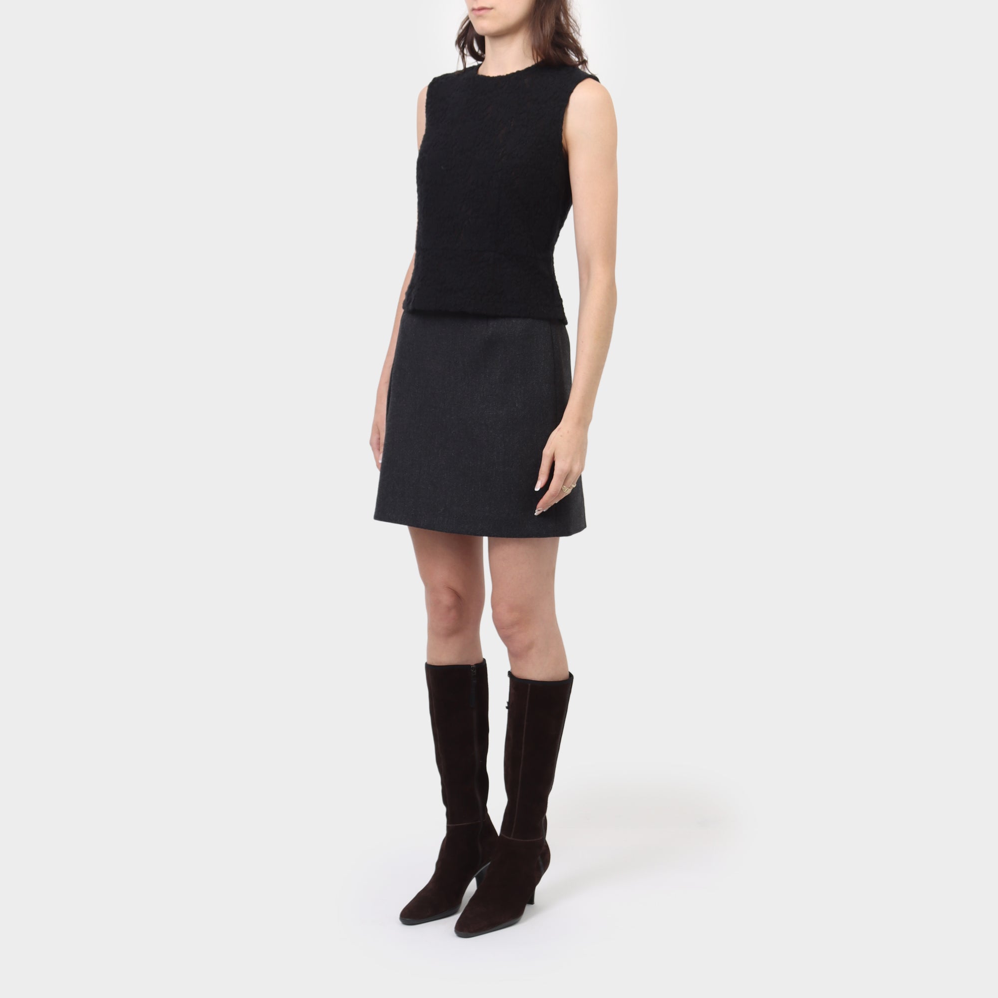 Comme des Garçons Floral Wool Lace Tank