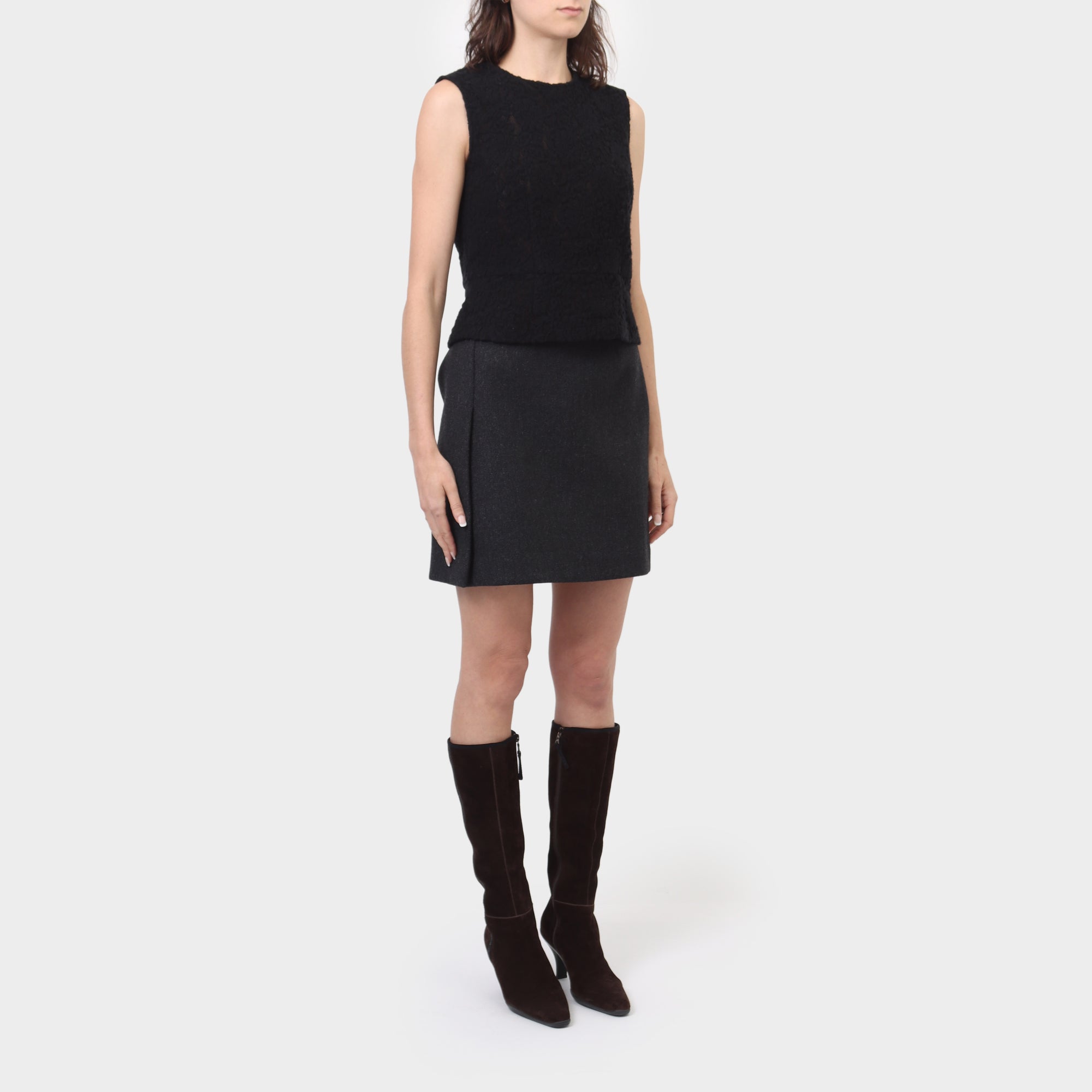 Comme des Garçons Floral Wool Lace Tank
