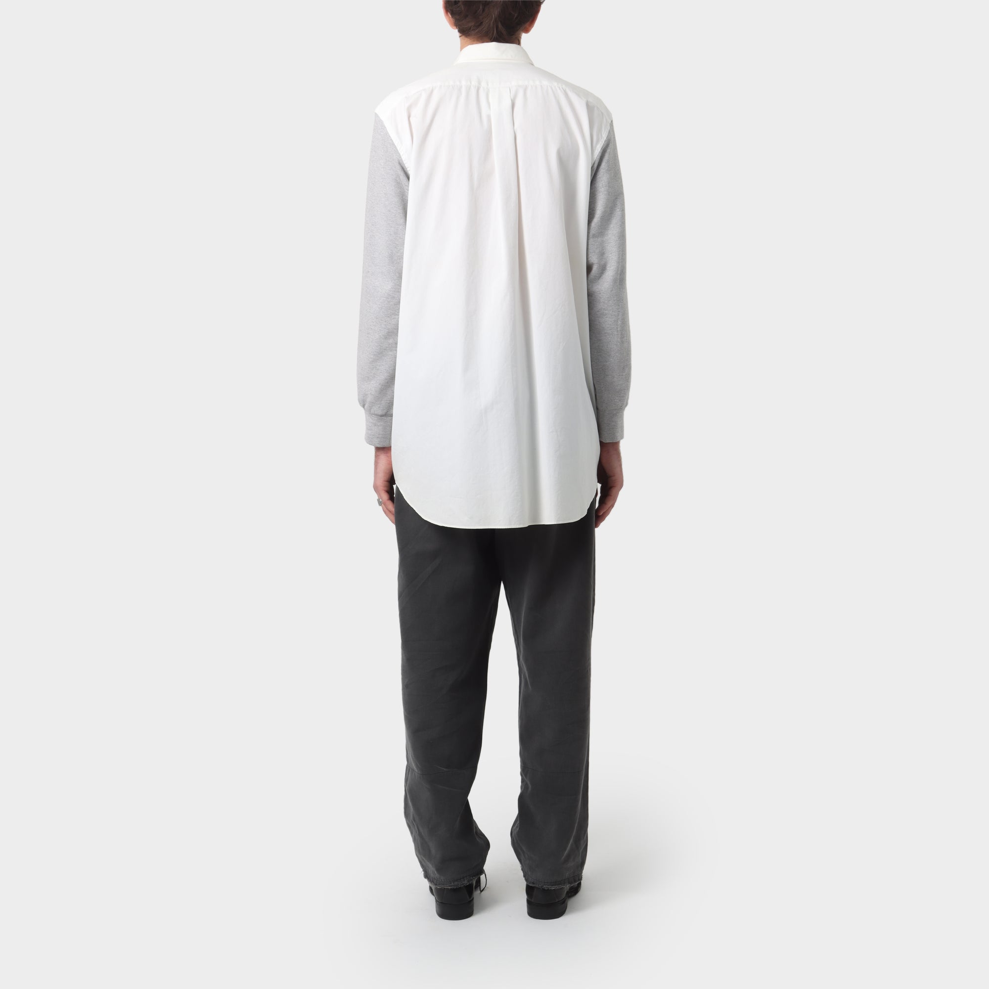 Comme des Garçons SHIRT Oversized Shirt with Jersey Sleeves