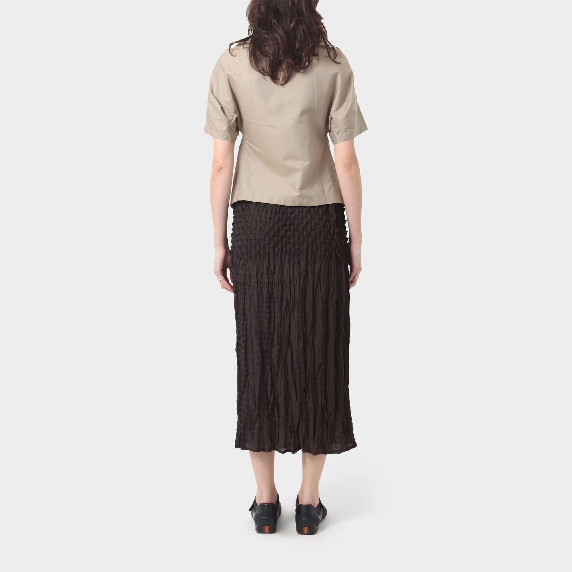 Comme des Garçons Tricot Cropped Cotton Short Sleeve Top