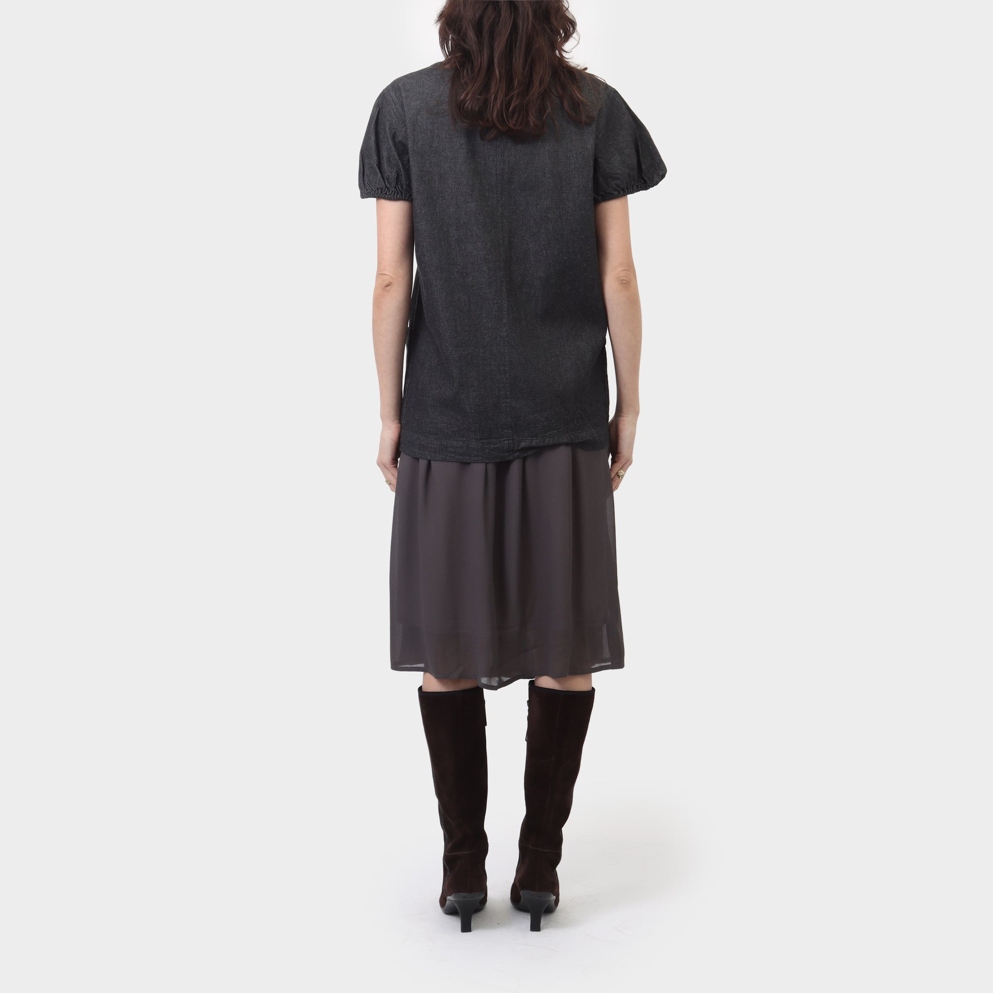 Comme des Garcons Tricot Denim Short Sleeve Jacket
