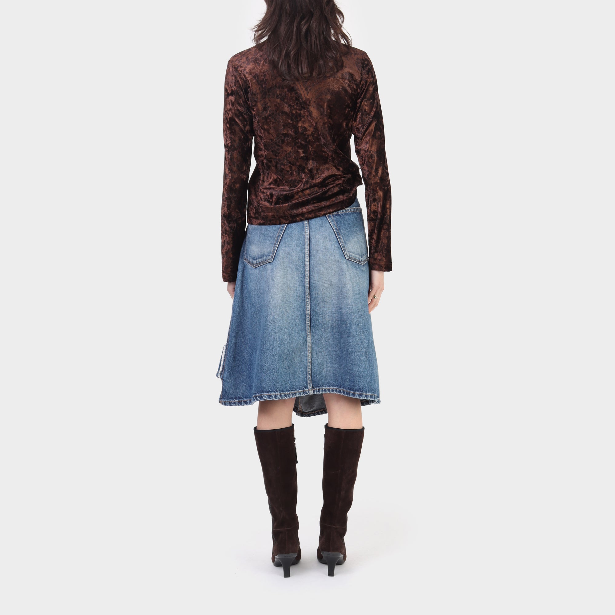 Comme des Garçons Tricot Printed Velvet Long Sleeve