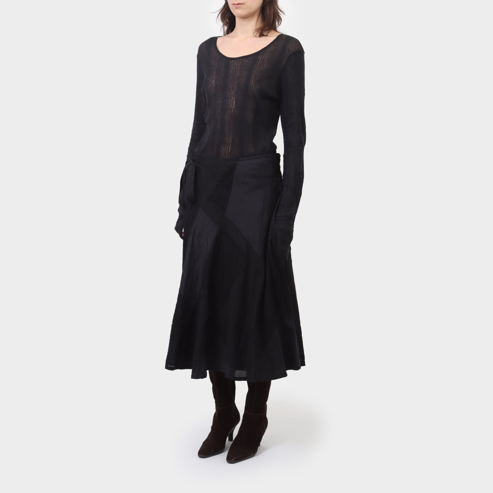 Comme des Garcons Tricot Reconstructed Wrap Skirt