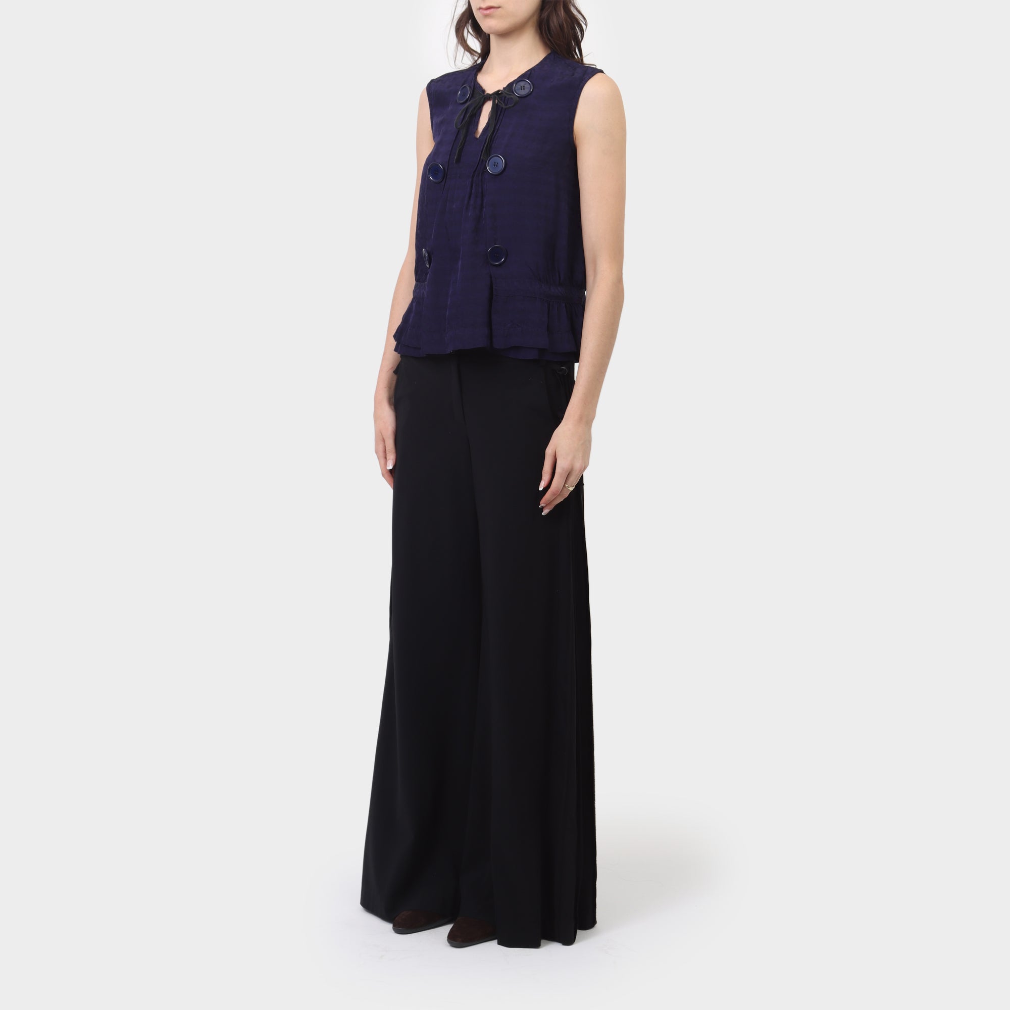 Comme des Garcons Tricot Tie-Up Button Tank