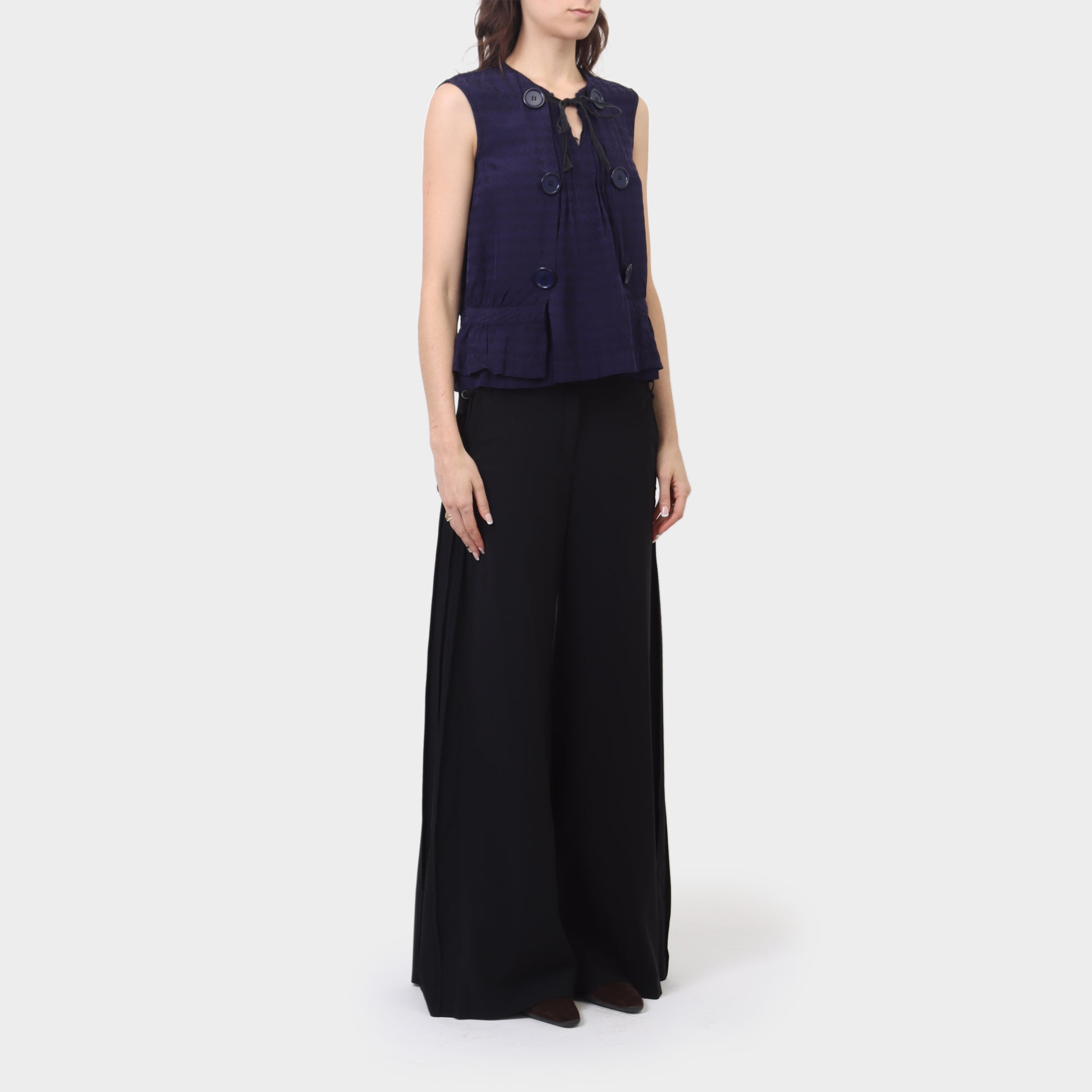 Comme des Garcons Tricot Tie-Up Button Tank