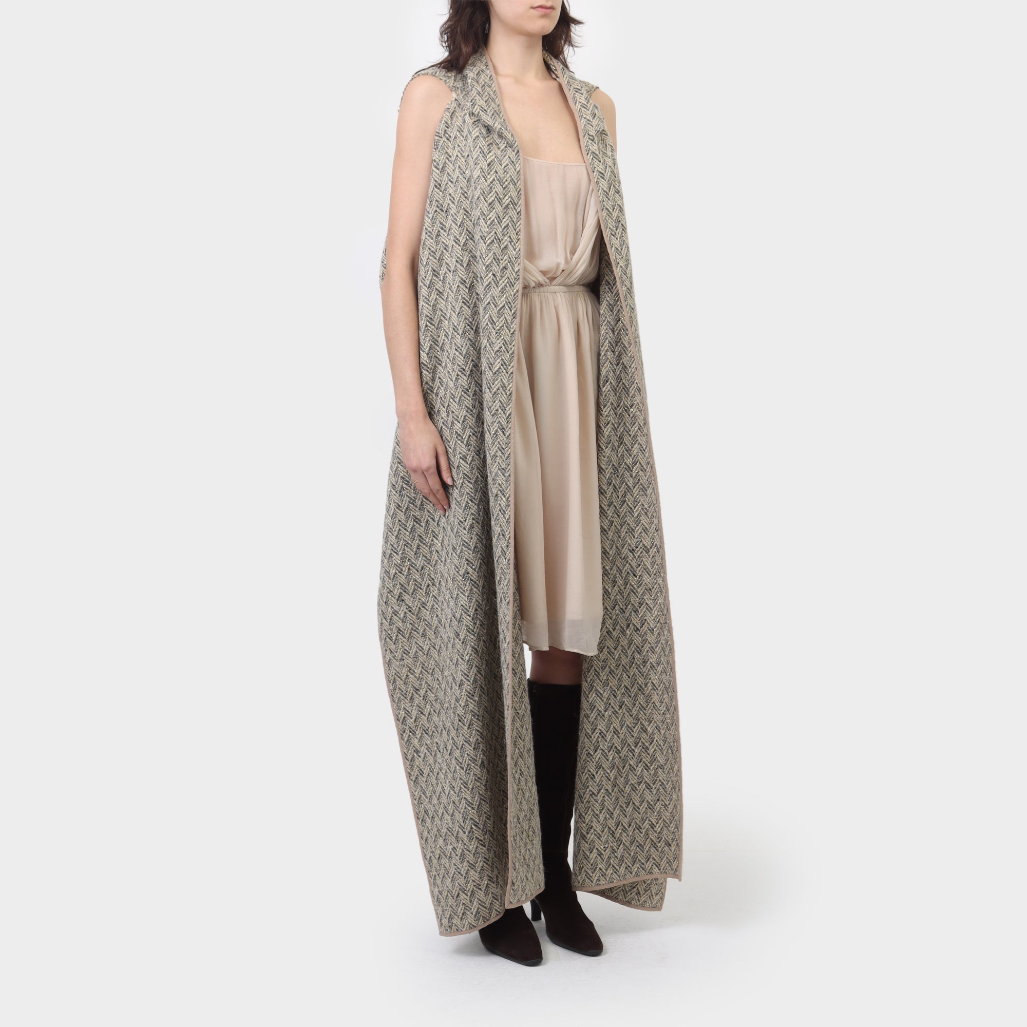 Comme des Garçons Wool Cut out Wrap Scarf