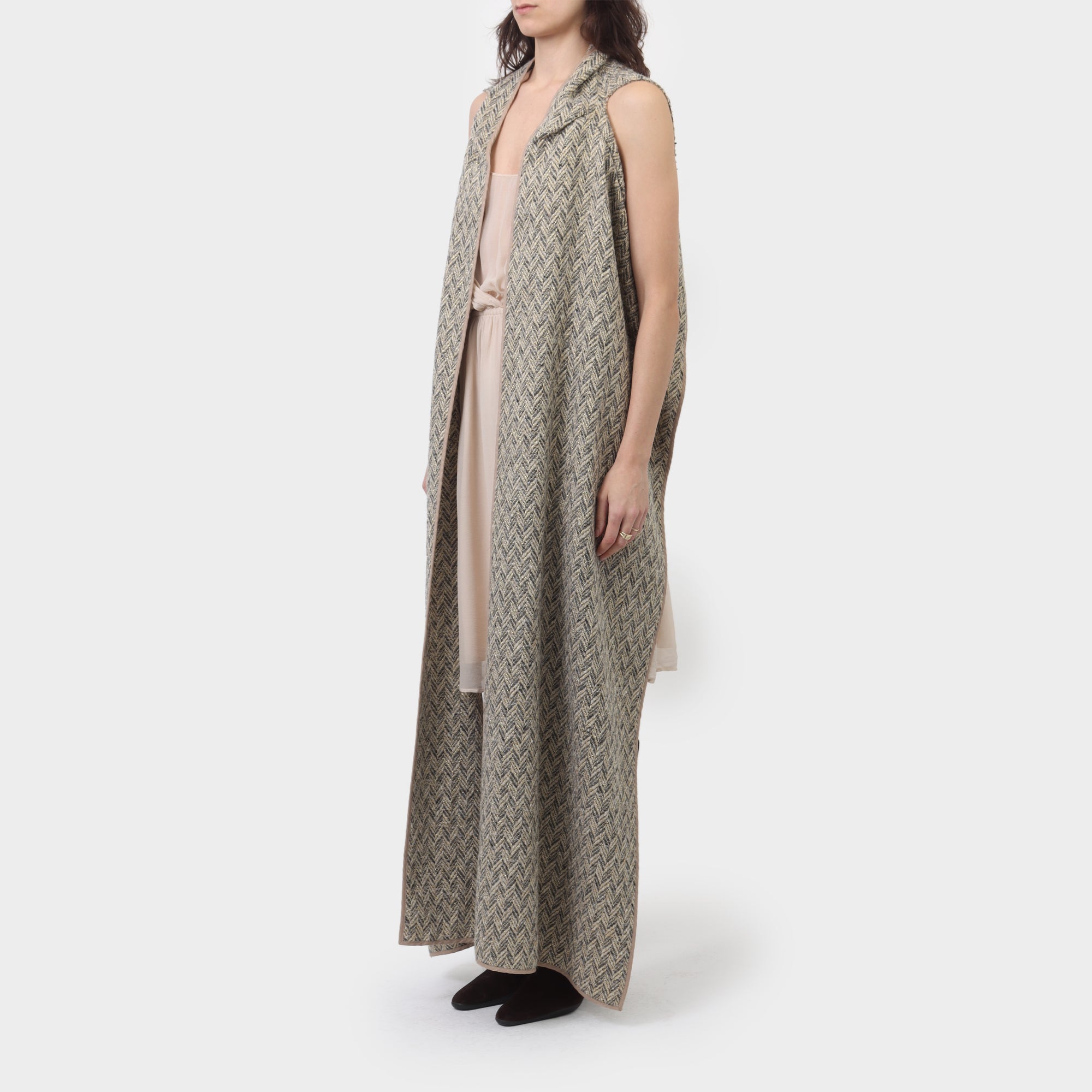 Comme des Garçons Wool Cut out Wrap Scarf