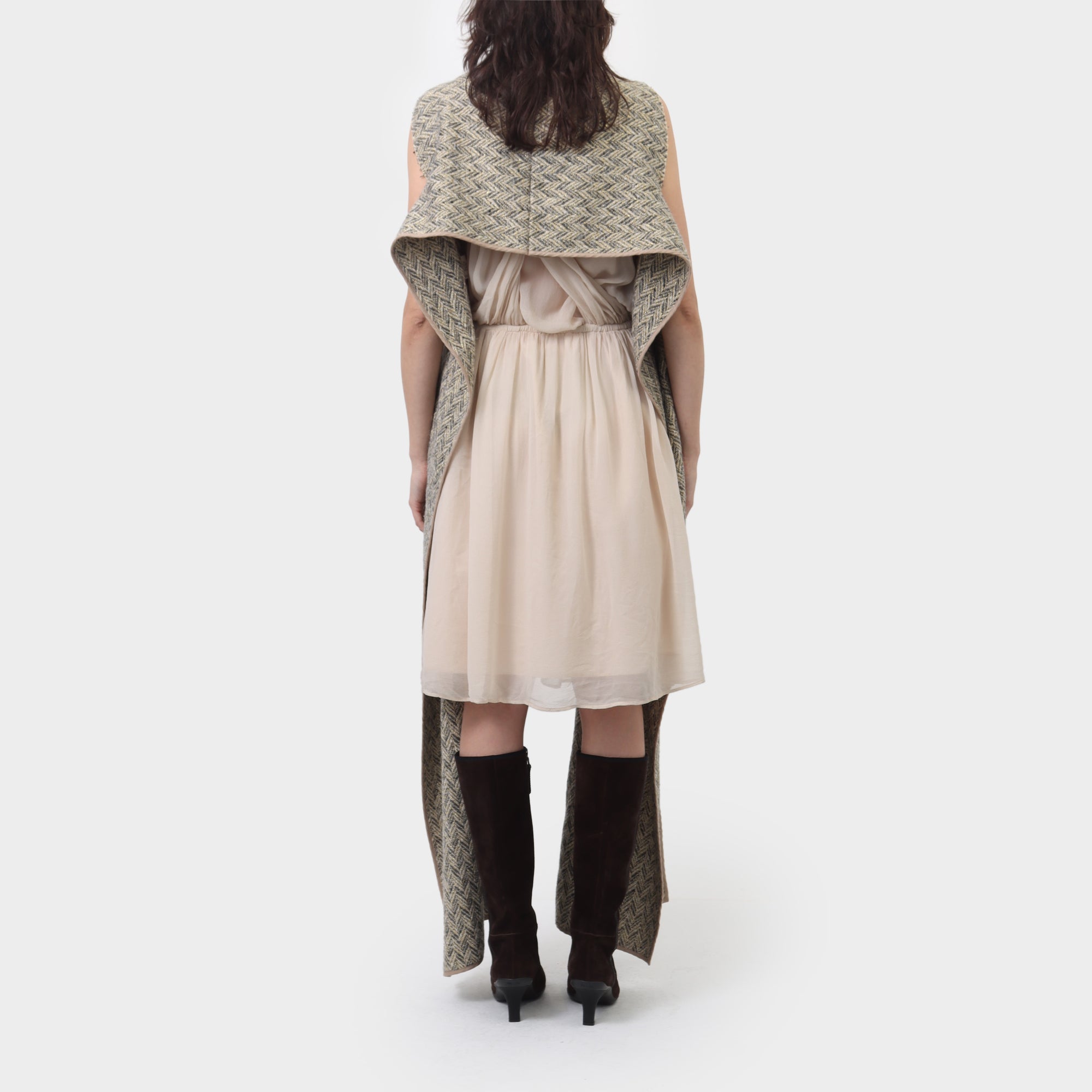 Comme des Garçons Wool Cut out Wrap Scarf