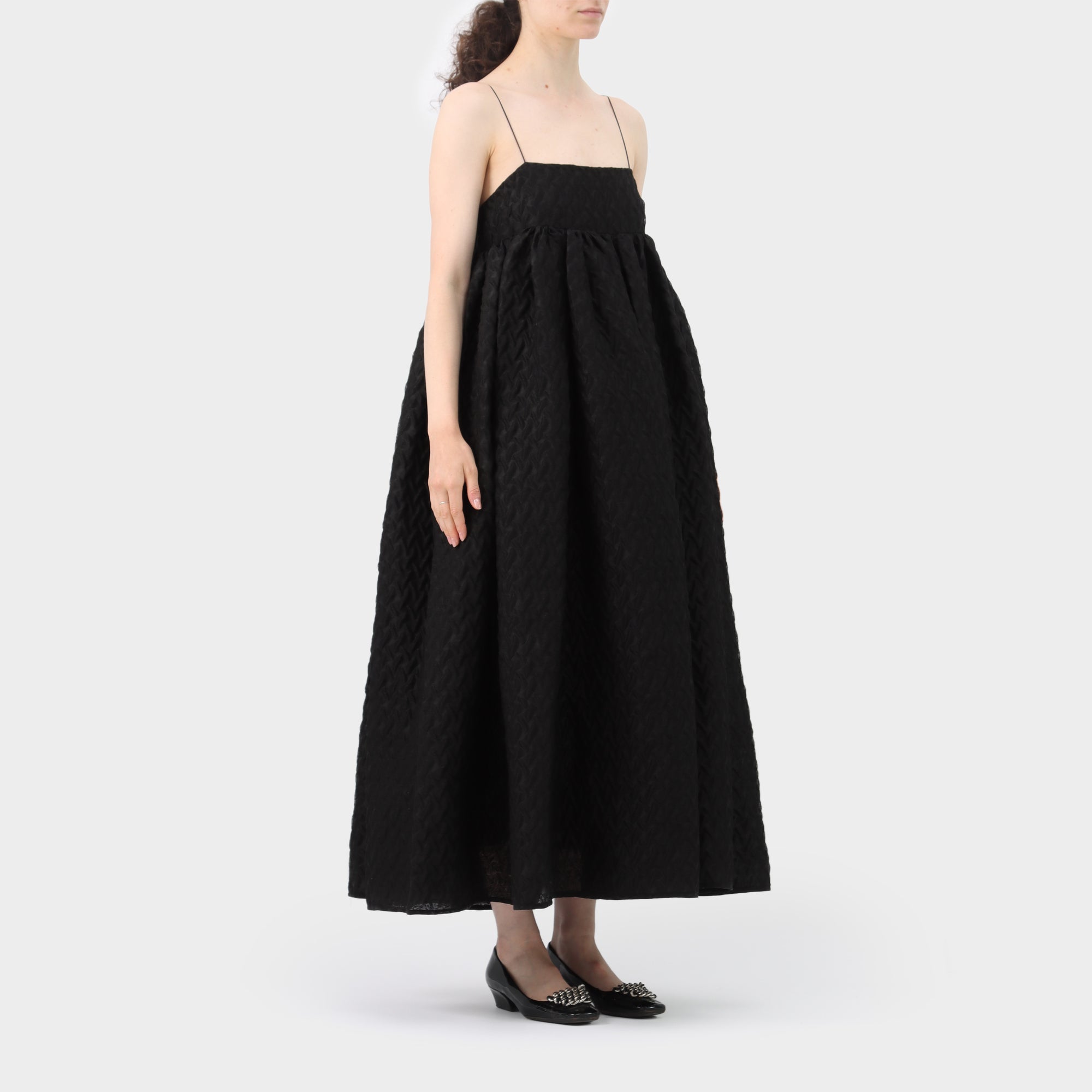 Black cecile Bahnsen NWT linen blend Beth dress, 8
