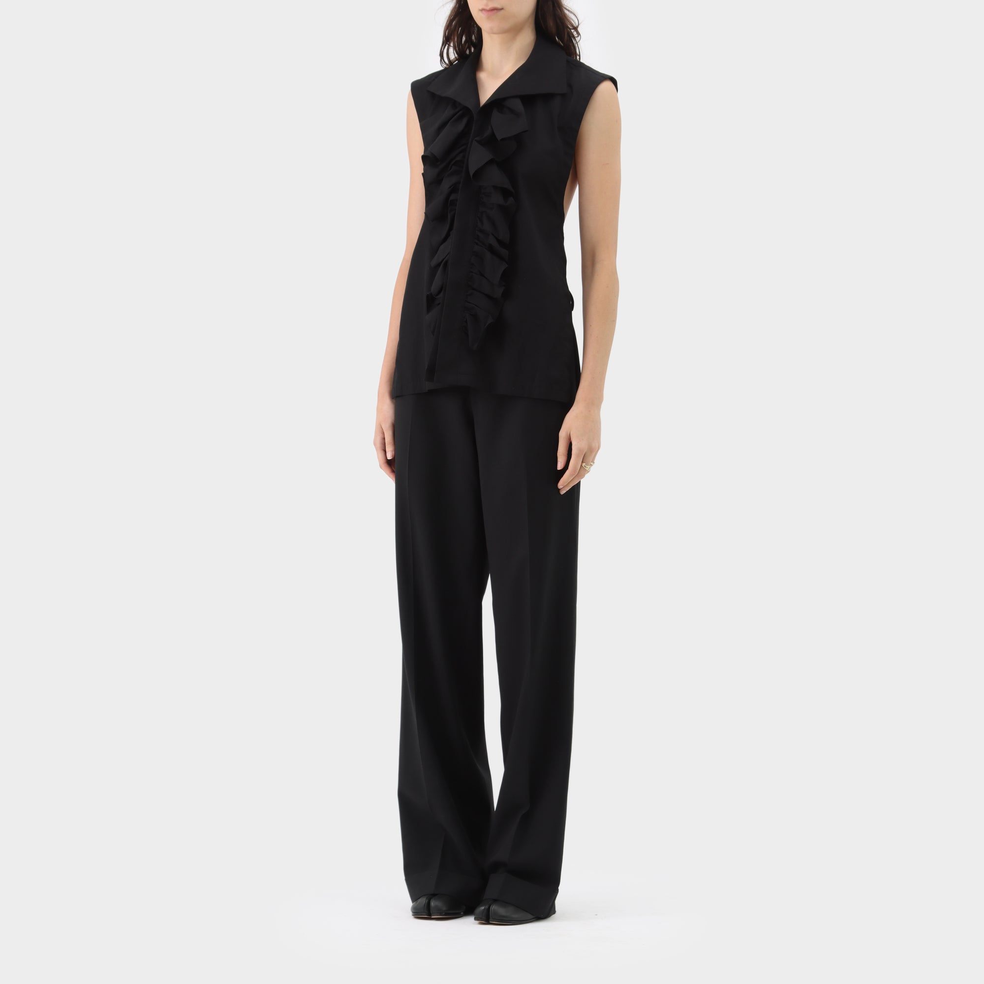 Comme des Garçons Ruffle Backless Shirt