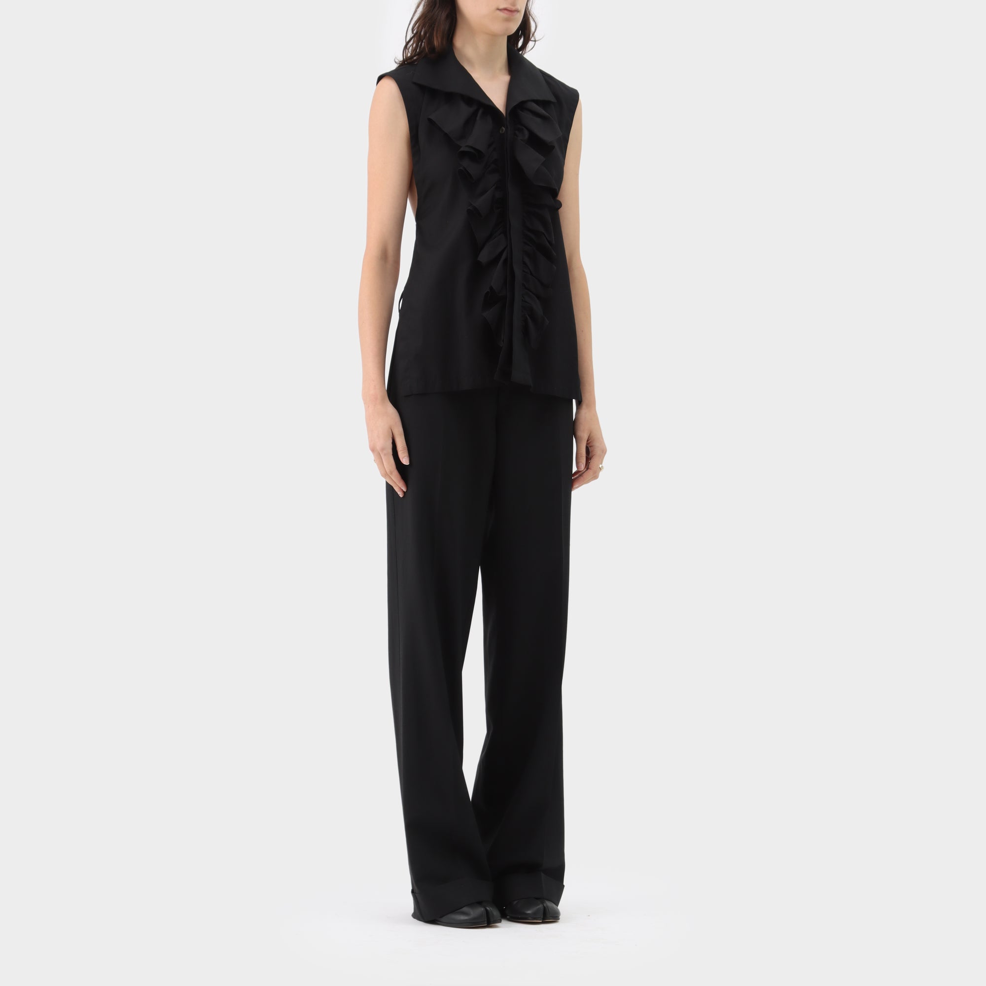 Comme des Garçons Ruffle Backless Shirt