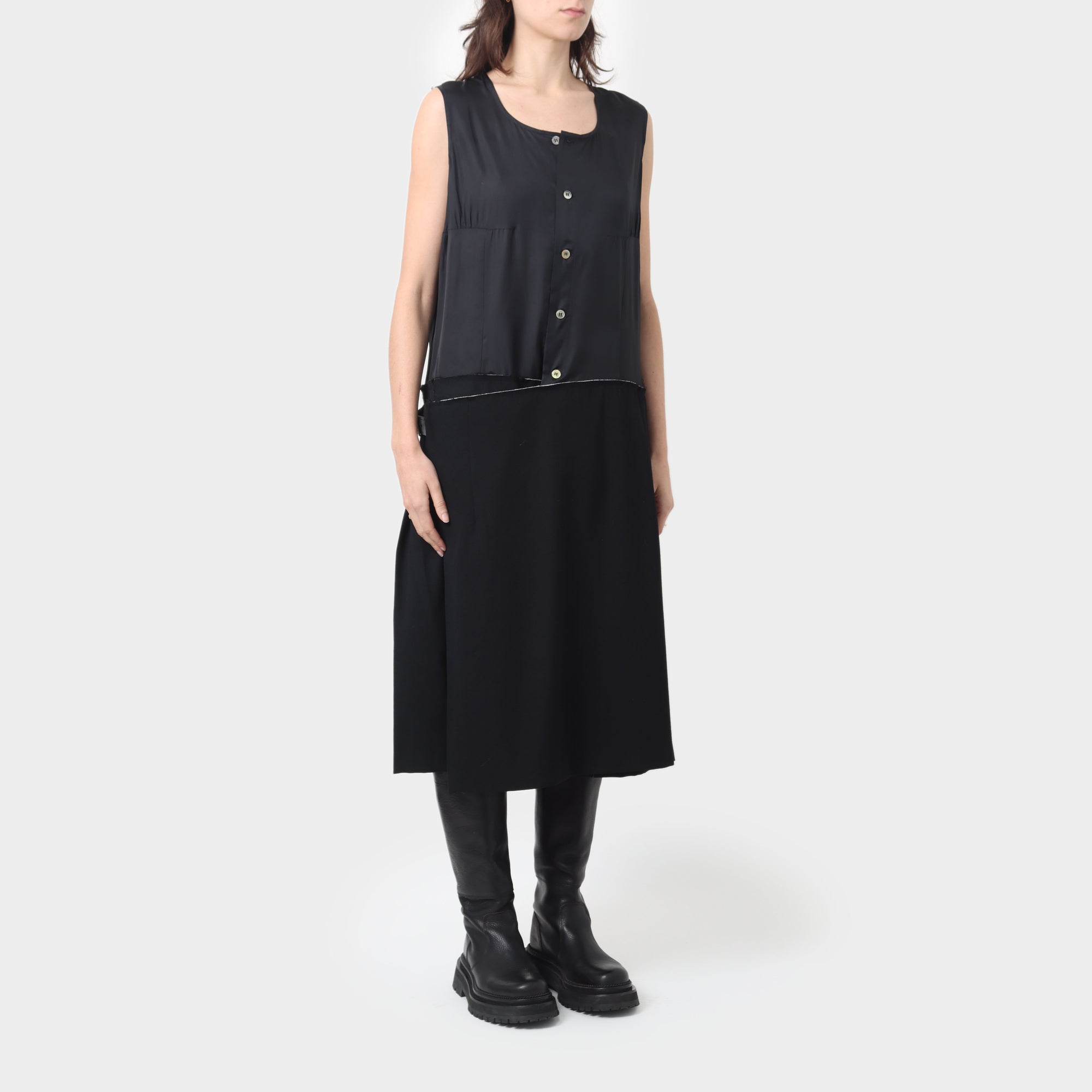 Comme des Garçons Comme des Garçons Two Part Pleated Dress