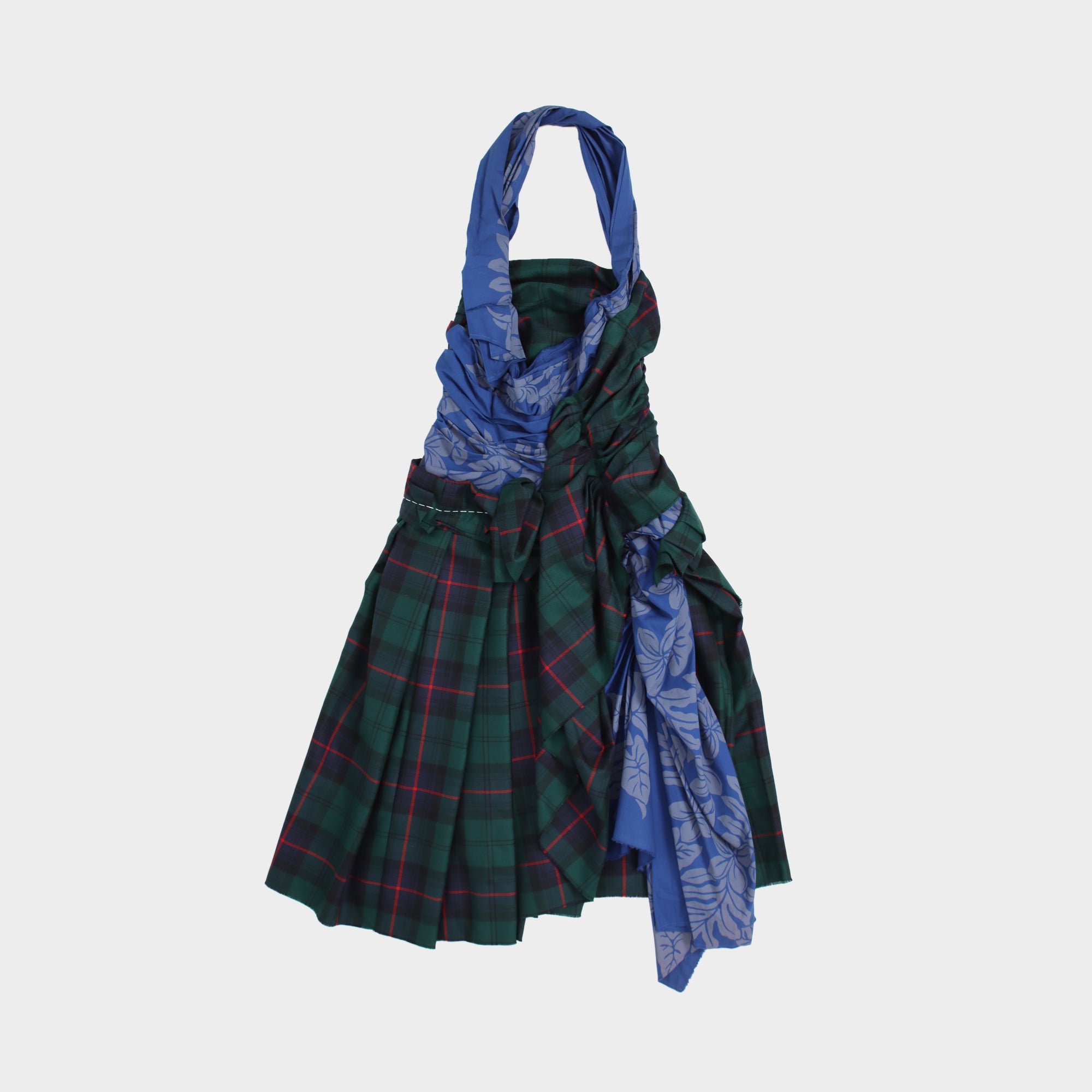Comme des Garçons SS2006 tartan floral halter
