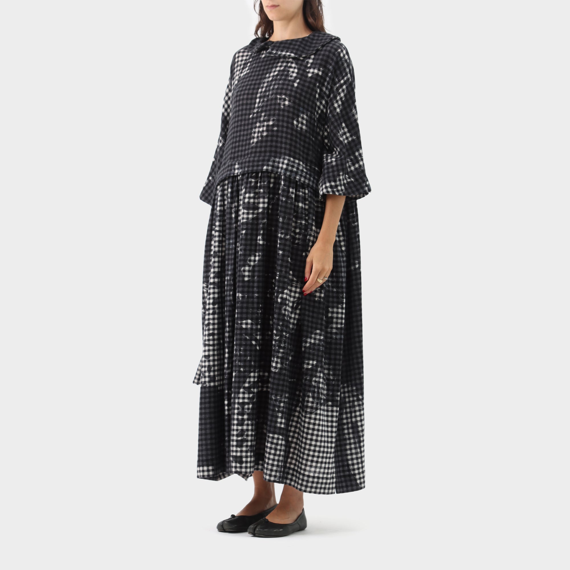 Daniela Gregis Wool Abito Colletto Corpino Basso Tintinba dress