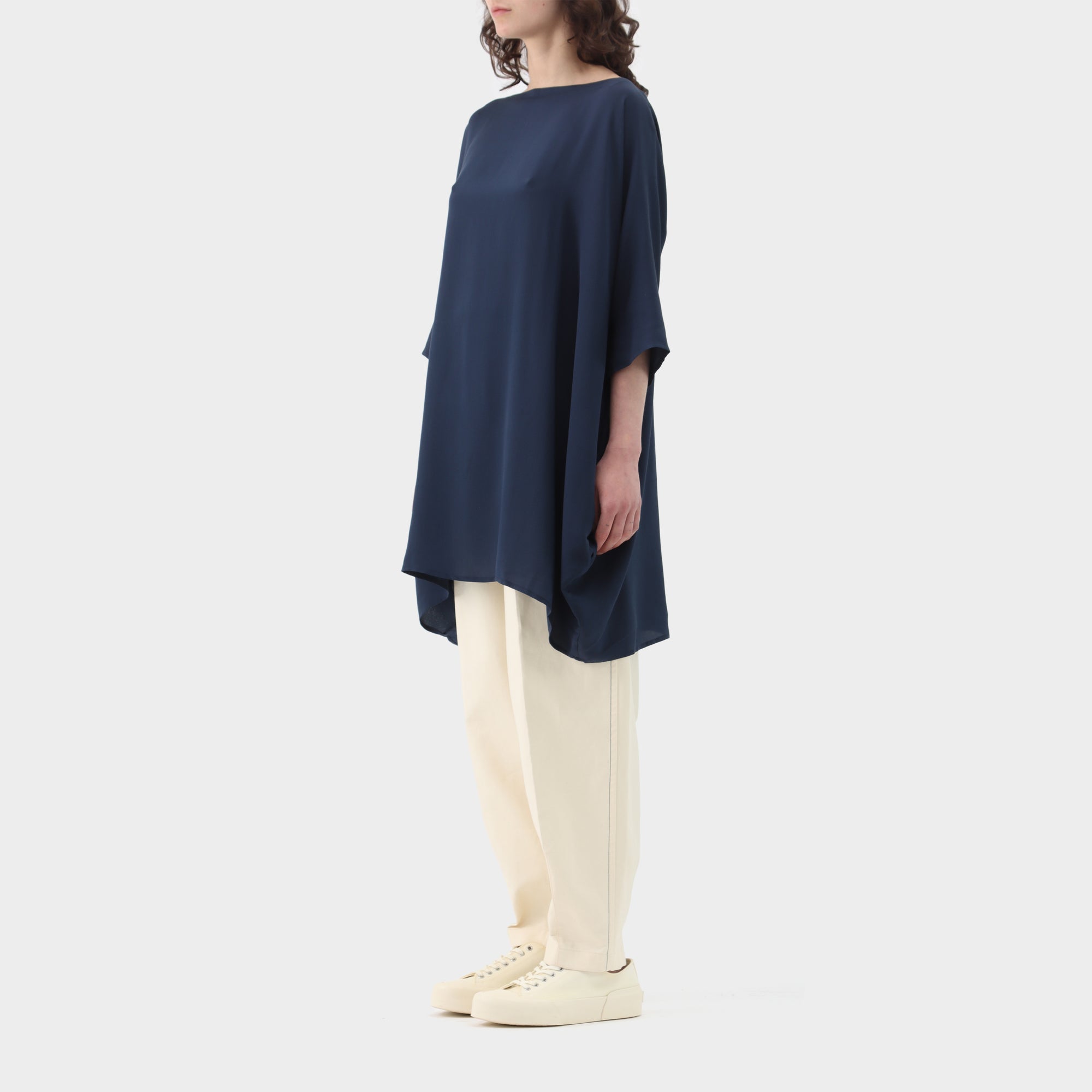 Daniela Gregis Silk short sleeved tunic with pockets