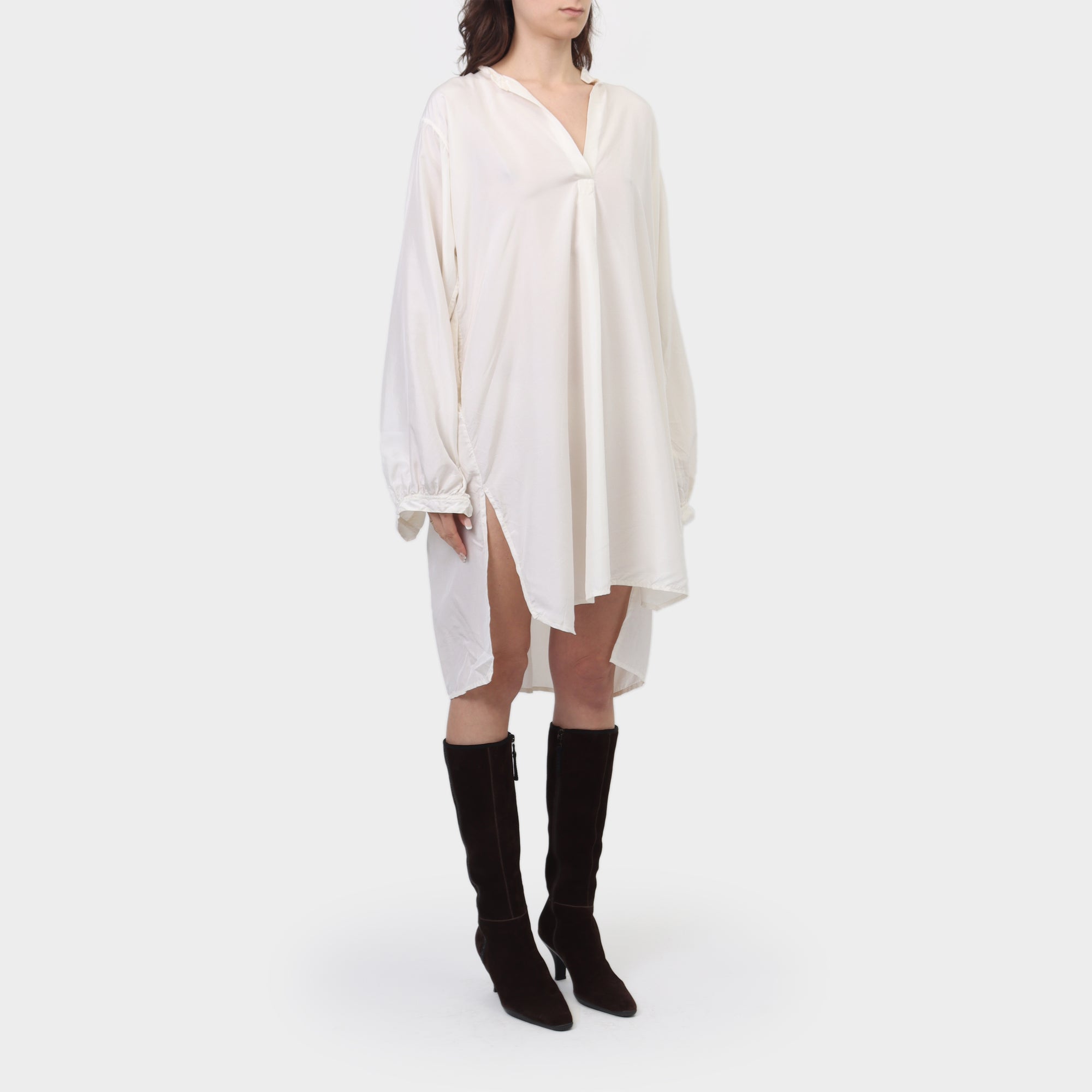 Daniela Gregis Silk Gathered Dress