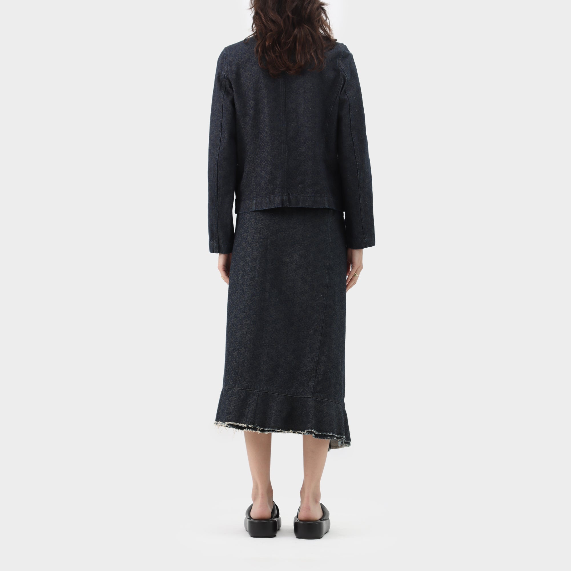 Comme Des Garcons Robe de Chambre Printed Denim Jacket