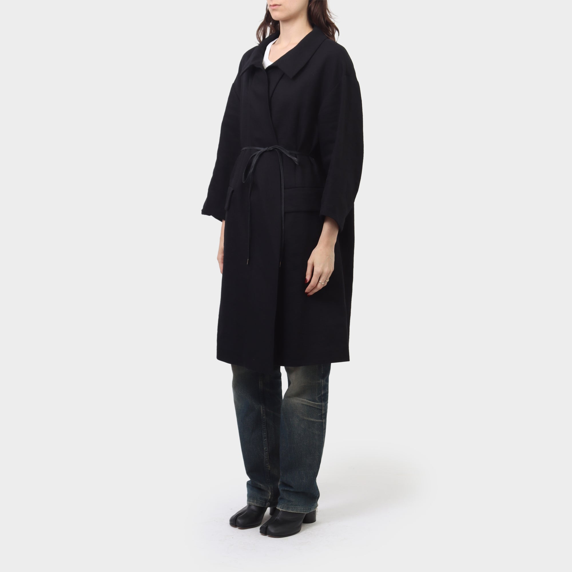 Dries van Noten Linen Wrap Coat