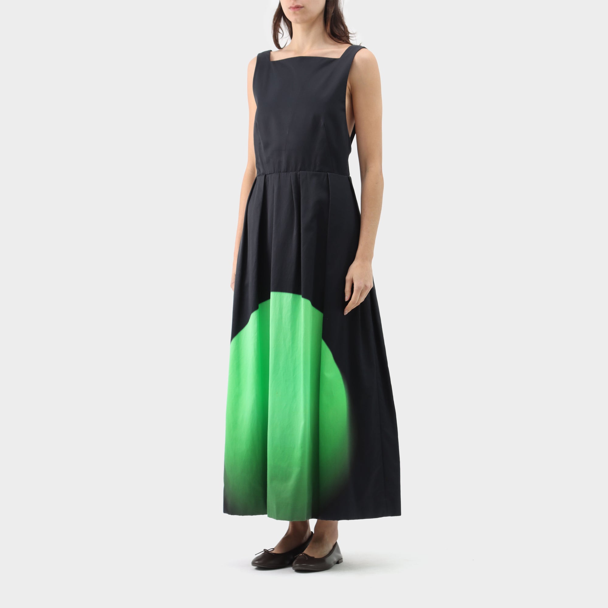 Dries Van Noten x Len Lye Circle Gradient Pleated Dress