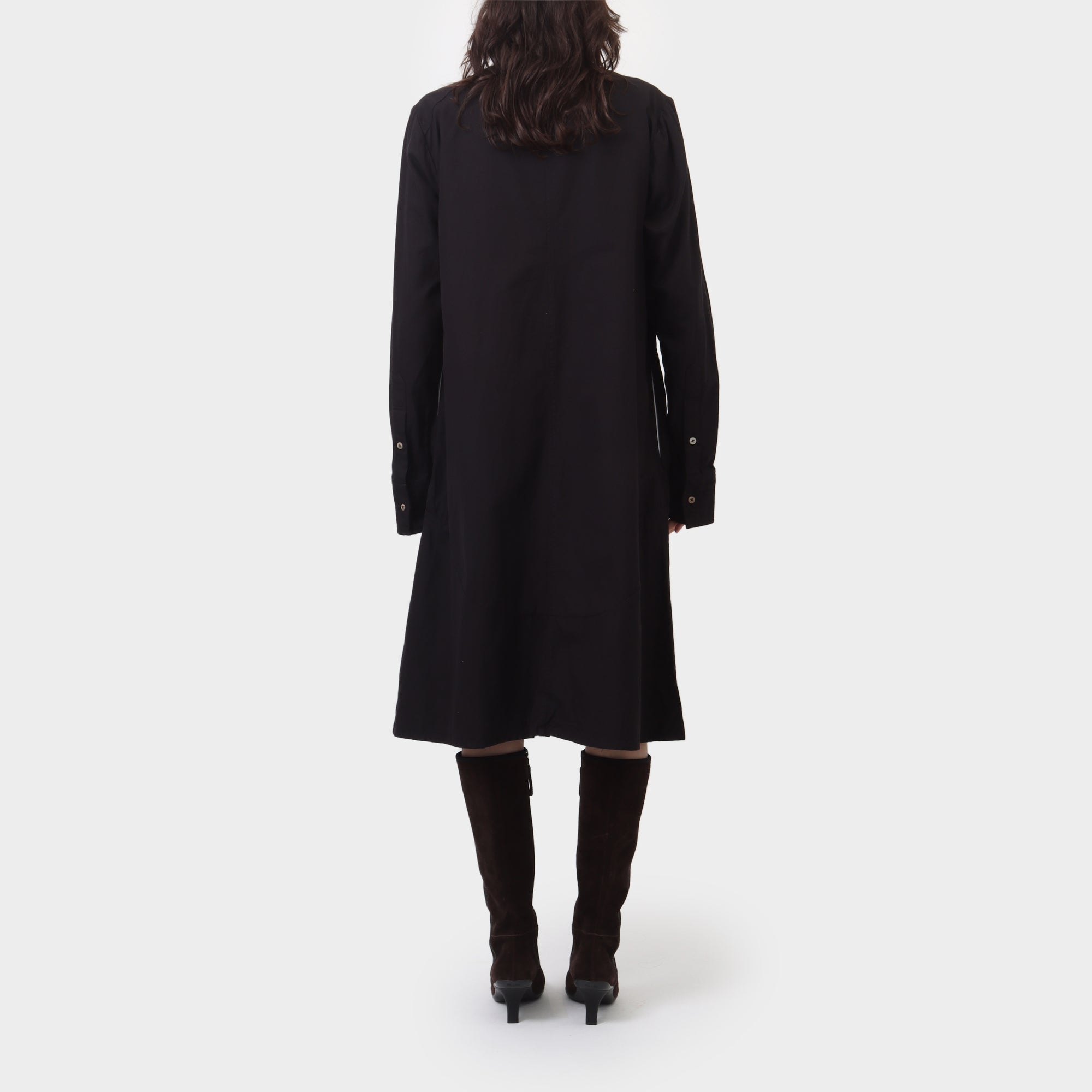 ESS Laboratory Distressed Cotton Collar Dress
