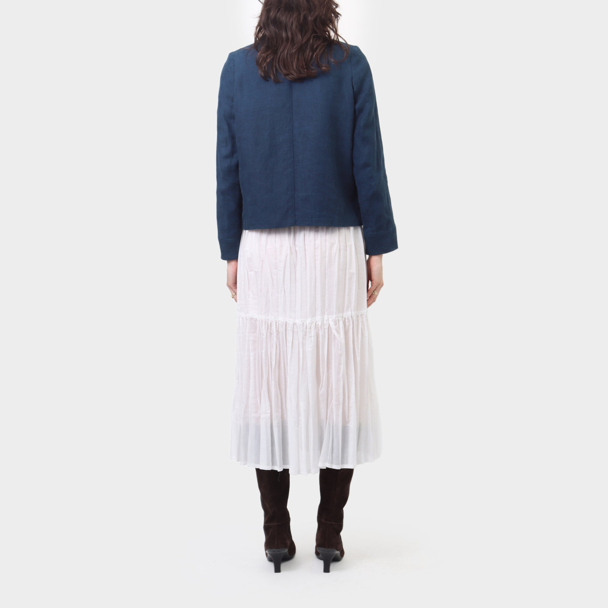 École de Curiosités Linen Double Breasted Jacket