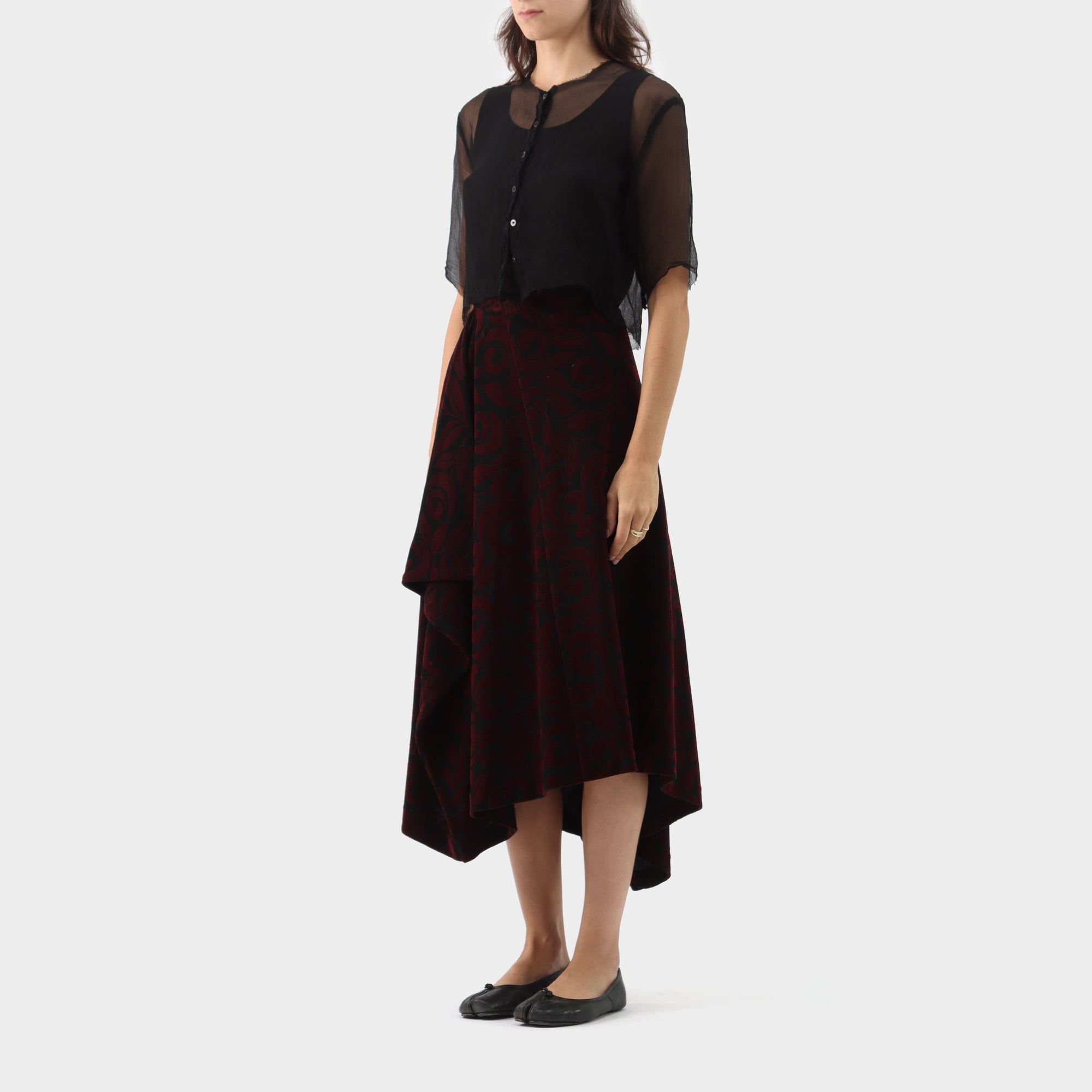 Elena Dawson Sheer Silk Cardigan