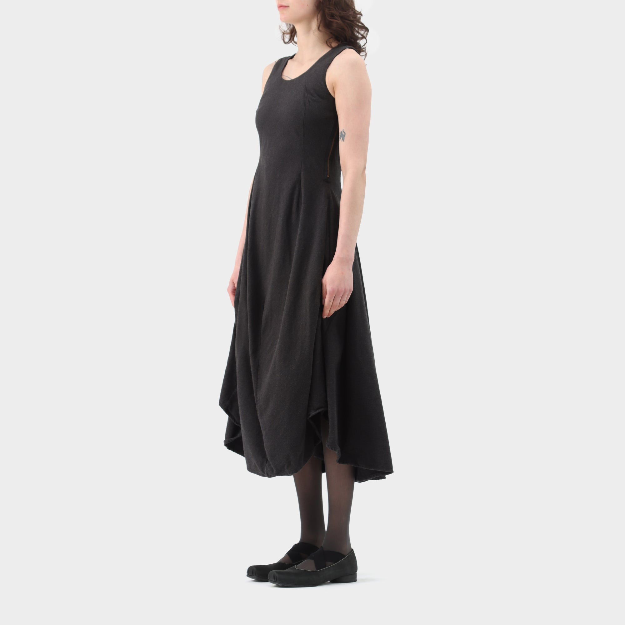 ESS Laboratory Cotton Fitted Flare Dress