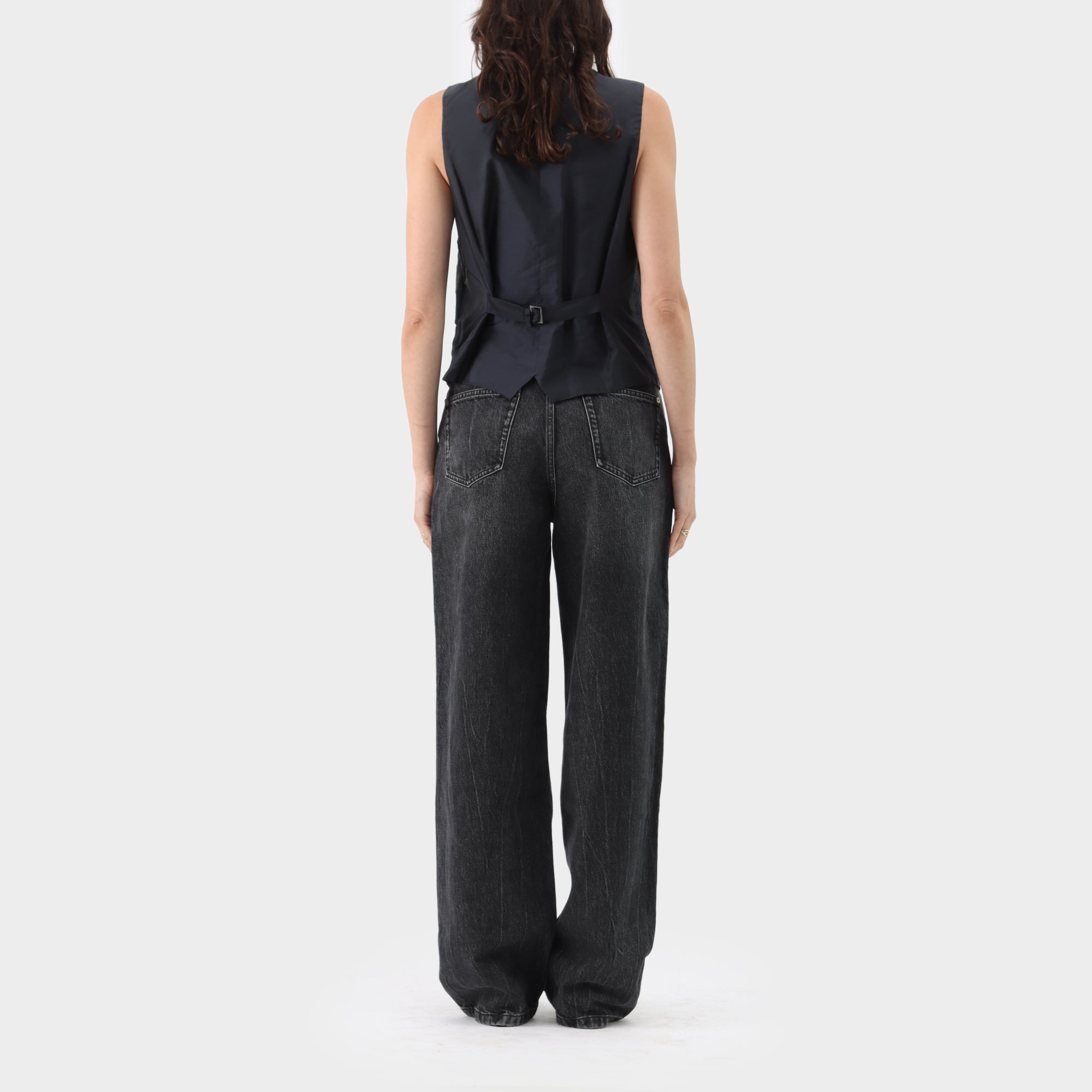 Romeo Gigli Linen/Cotton Stripe Vest