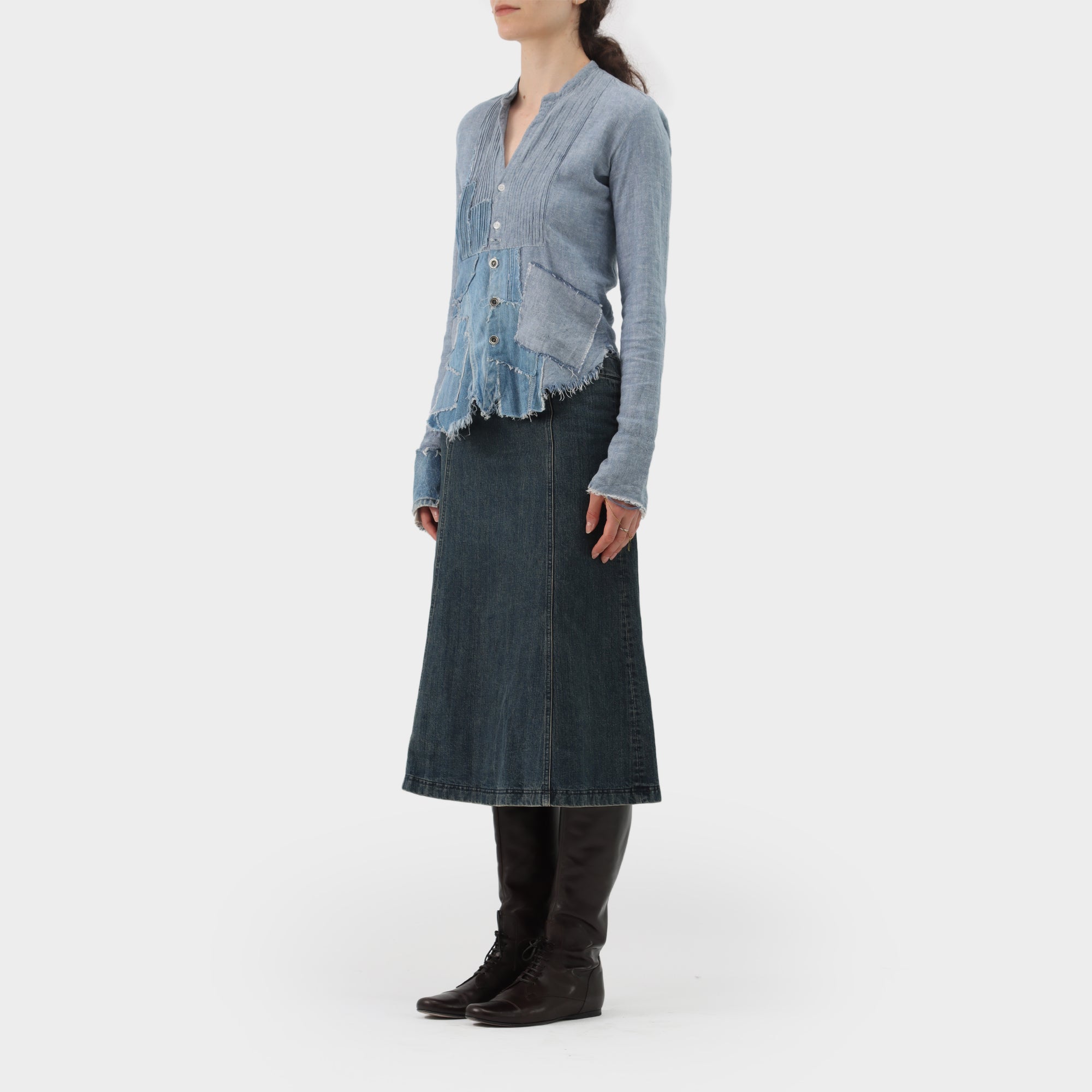 Greg Lauren Denim Tux Shirt '7.2.16'