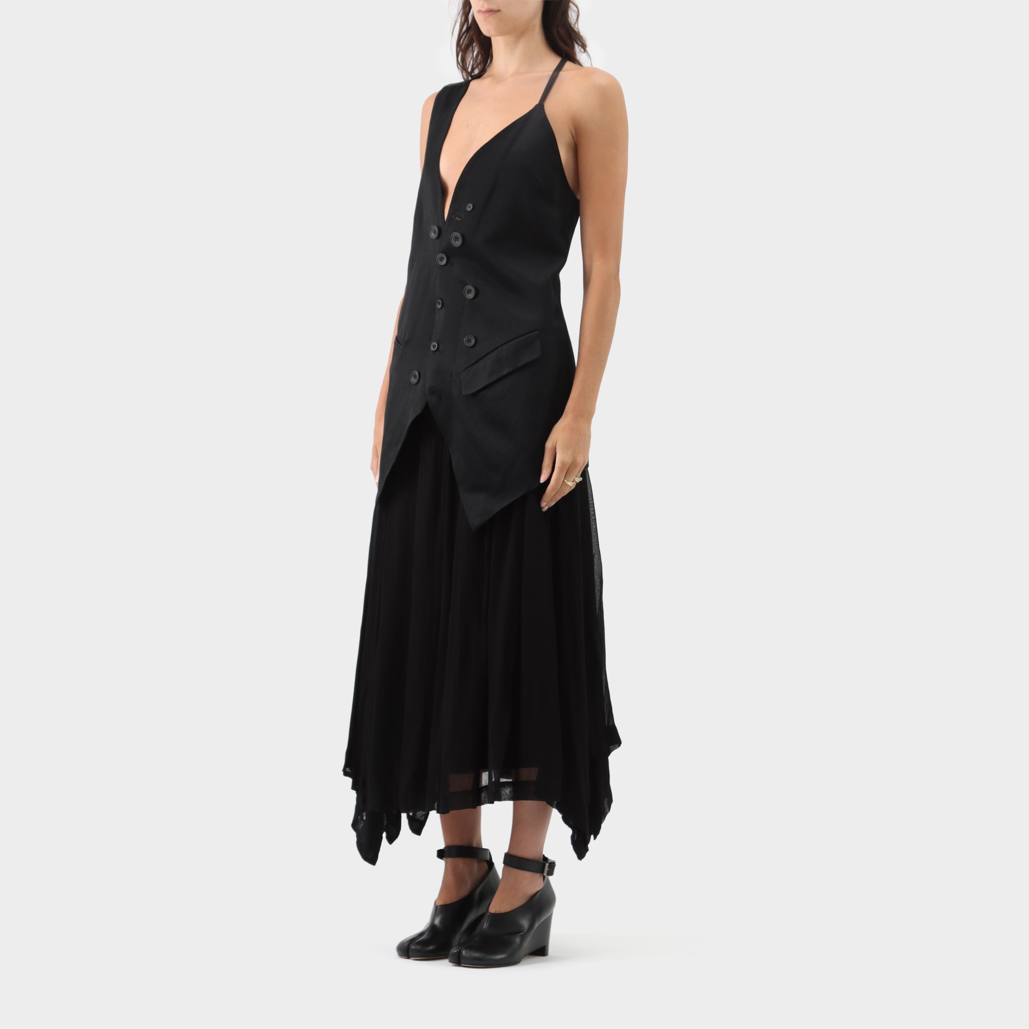 If Six was Nine Asymmetrical Long Vest
