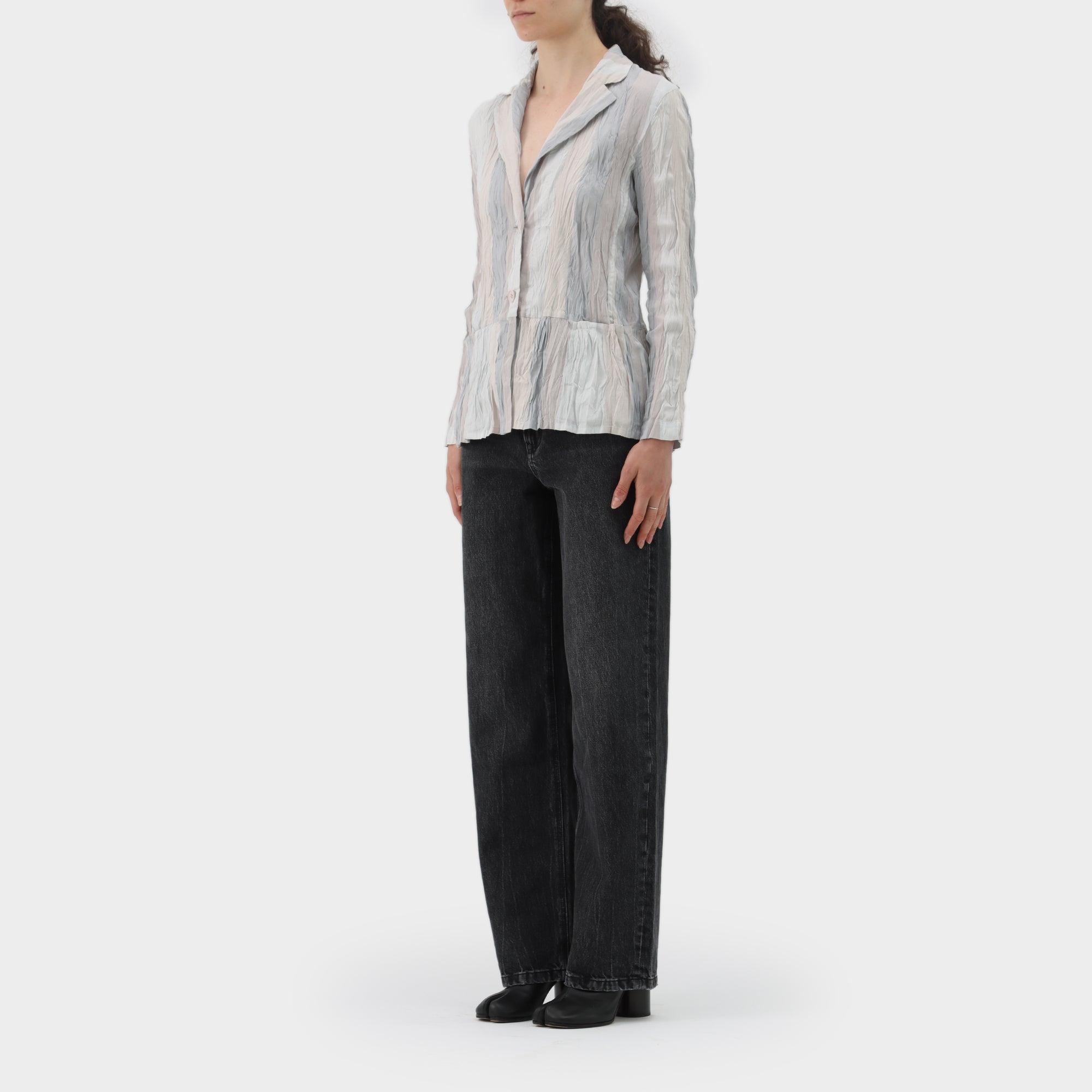Issey Miyake Panelled Crush Pleat Jacket